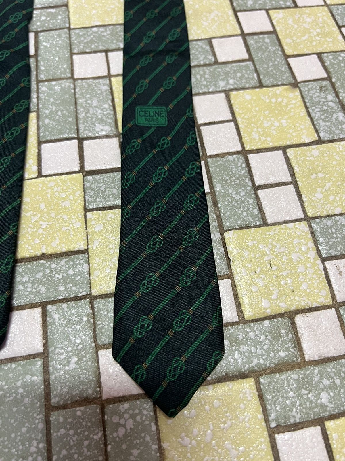 Celine 💎VTG CELINE PARIS SILK TIES Size ONE SIZE - 4 Thumbnail