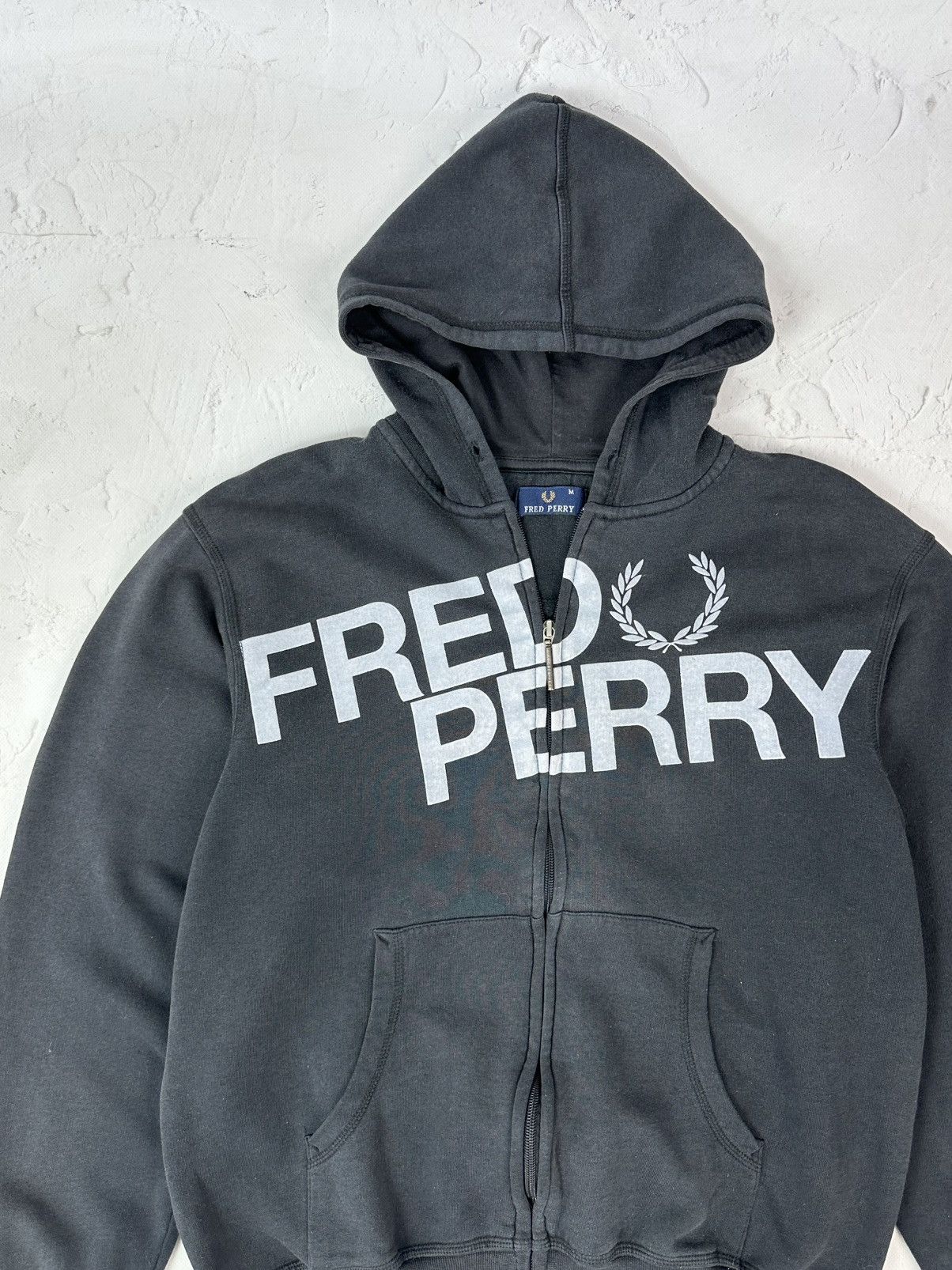 Fred Perry Vintage Fred Perry Full Zip Logo Hoodie Size US M / EU 48-50 / 2 - 2 Thumbnail