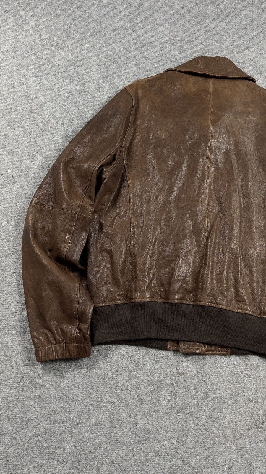 Ralph Lauren Vintage Polo Jeans Ralph Lauren A-2 Leather Bomber Jacket XL Size US XL / EU 56 / 4 - 16 Thumbnail