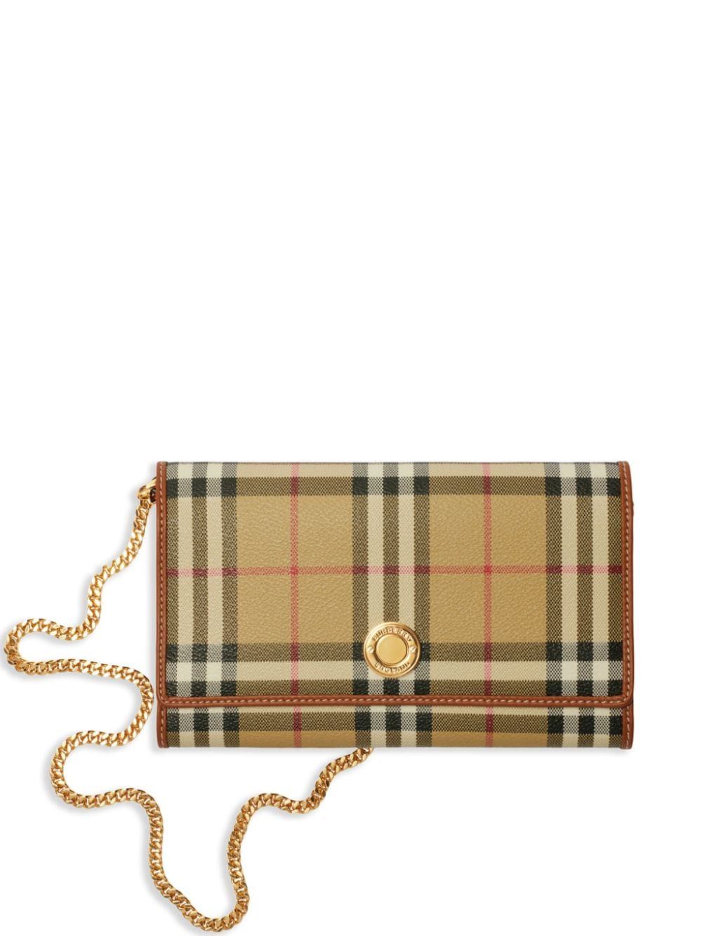 Burberry CHECK WALLET ON CHAIN Size ONE SIZE - 1 Thumbnail