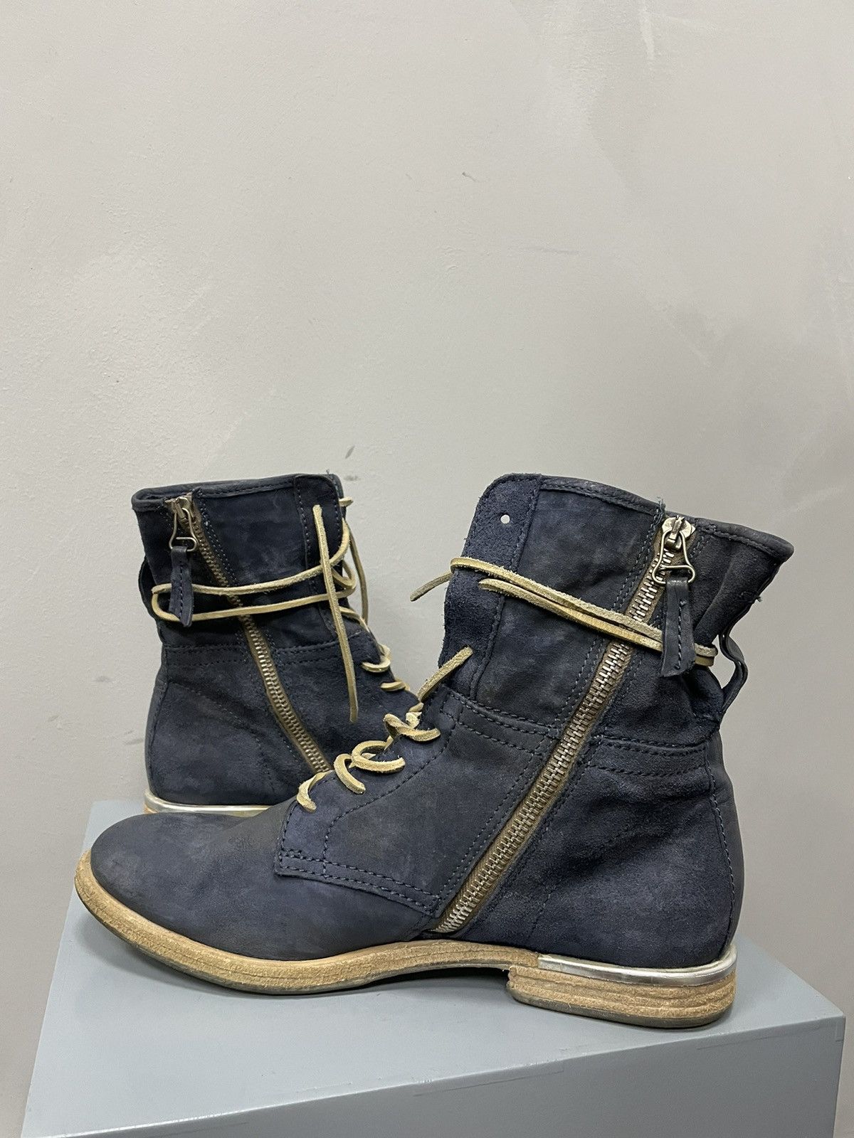 A.S.98 × Dirk Bikkembergs RARE AS 98 boots Vintage Ankle Boots Rick 1 Owens Vibe Size US 7.5 / EU 40-41 - 6 Thumbnail