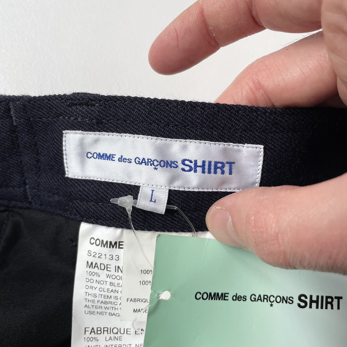 Comme des Garcons Dark Blue Wool Utility Trousers Size US 36 / EU 52 - 4 Thumbnail