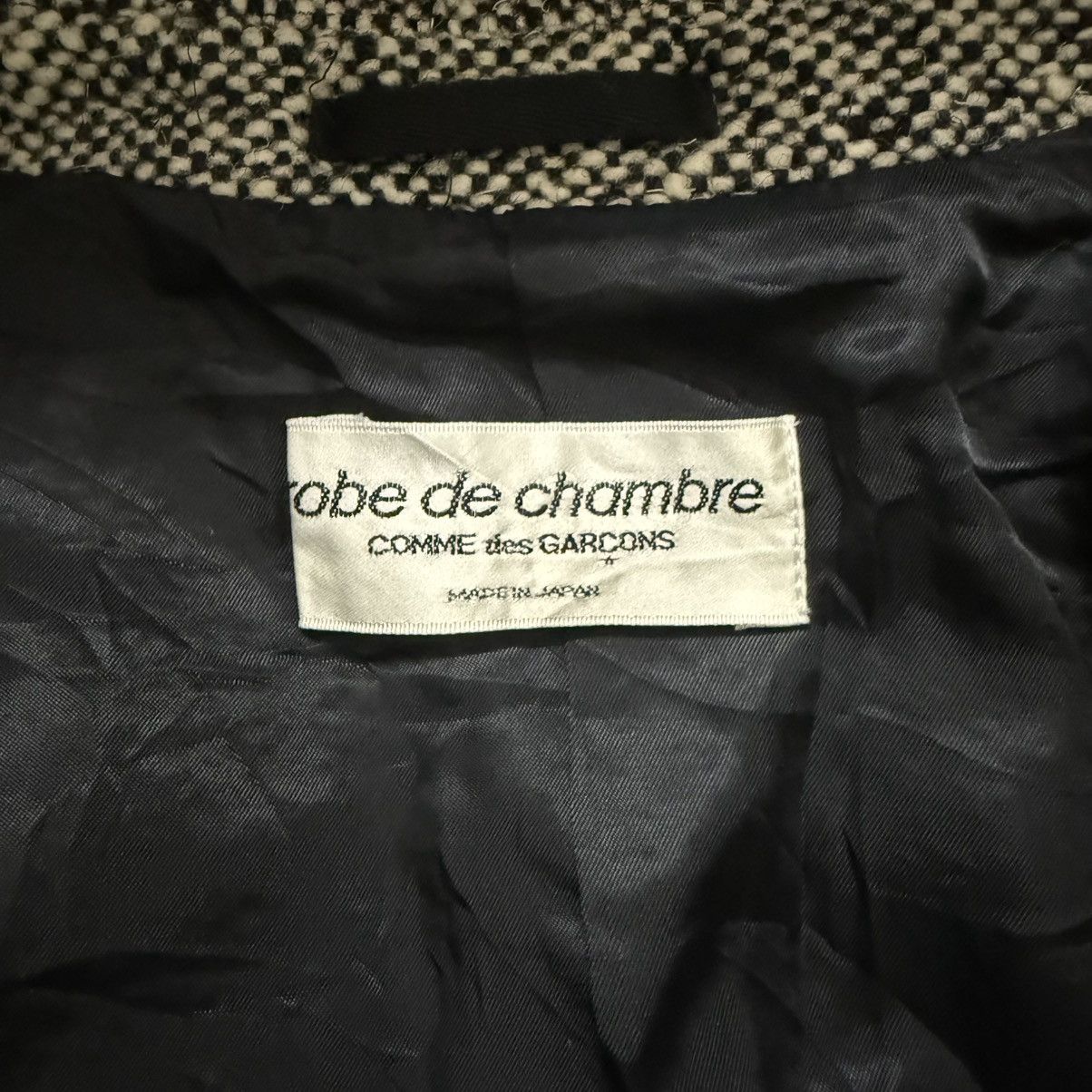 Comme des Garcons CDG Robe De Chambre AD1999 Herringbone Double Breast Coat Size M / US 6-8 / IT 42-44 - 11 Thumbnail
