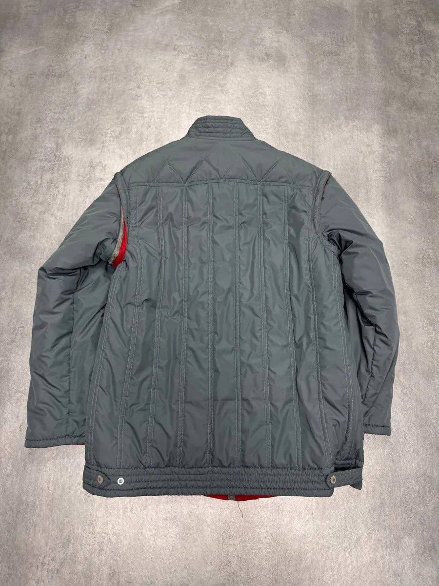 Dolce & Gabbana × Vintage 2000s Dolce & Gabbana Grey Sleeves Removable Puffer Jacket Size US L / EU 52-54 / 3 - 4 Thumbnail