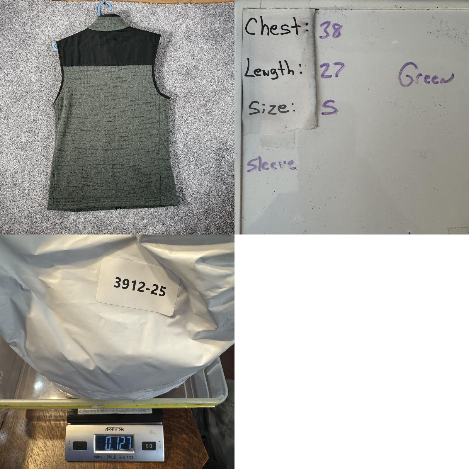 Under Armour Under Armour Vest Mens Small Green Heather Full Zip Sweater Fleece Chest Pocket Size US S / EU 44-46 / 1 - 9 Thumbnail