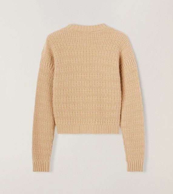 Loro Piana o1srvl11e0824 New Plymouth Crew Neck Sweater in Beige Size XS / US 0-2 / IT 36-38 - 2 Thumbnail