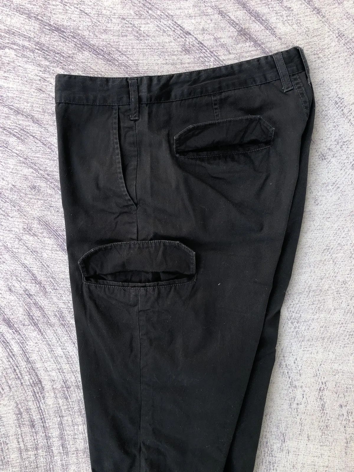 All Blacks Ikko black Cargo Trousers With 6 Pocket Workware Size US 33 - 12 Thumbnail