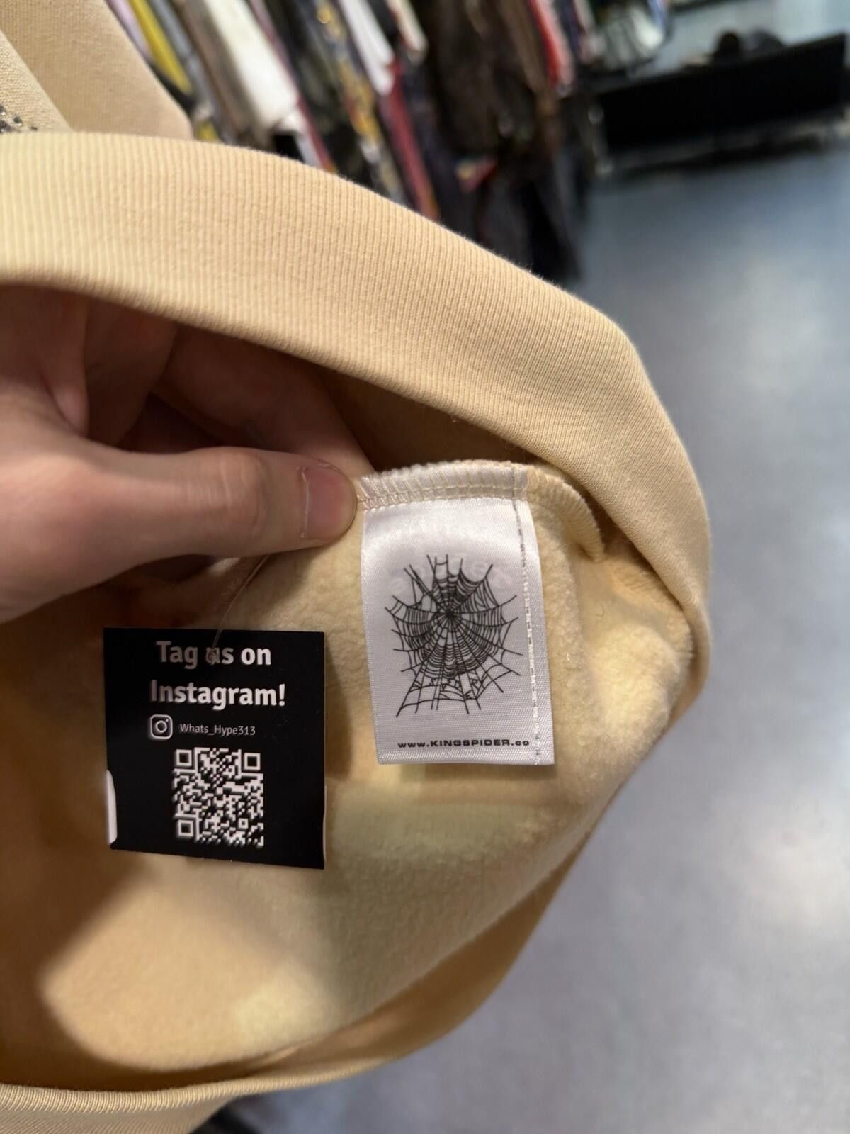 Sp5der Sp5der Cream Stone Zip Up Hoodie Size (XS) 2026 Size US XS / EU 42 / 0 - 7 Thumbnail