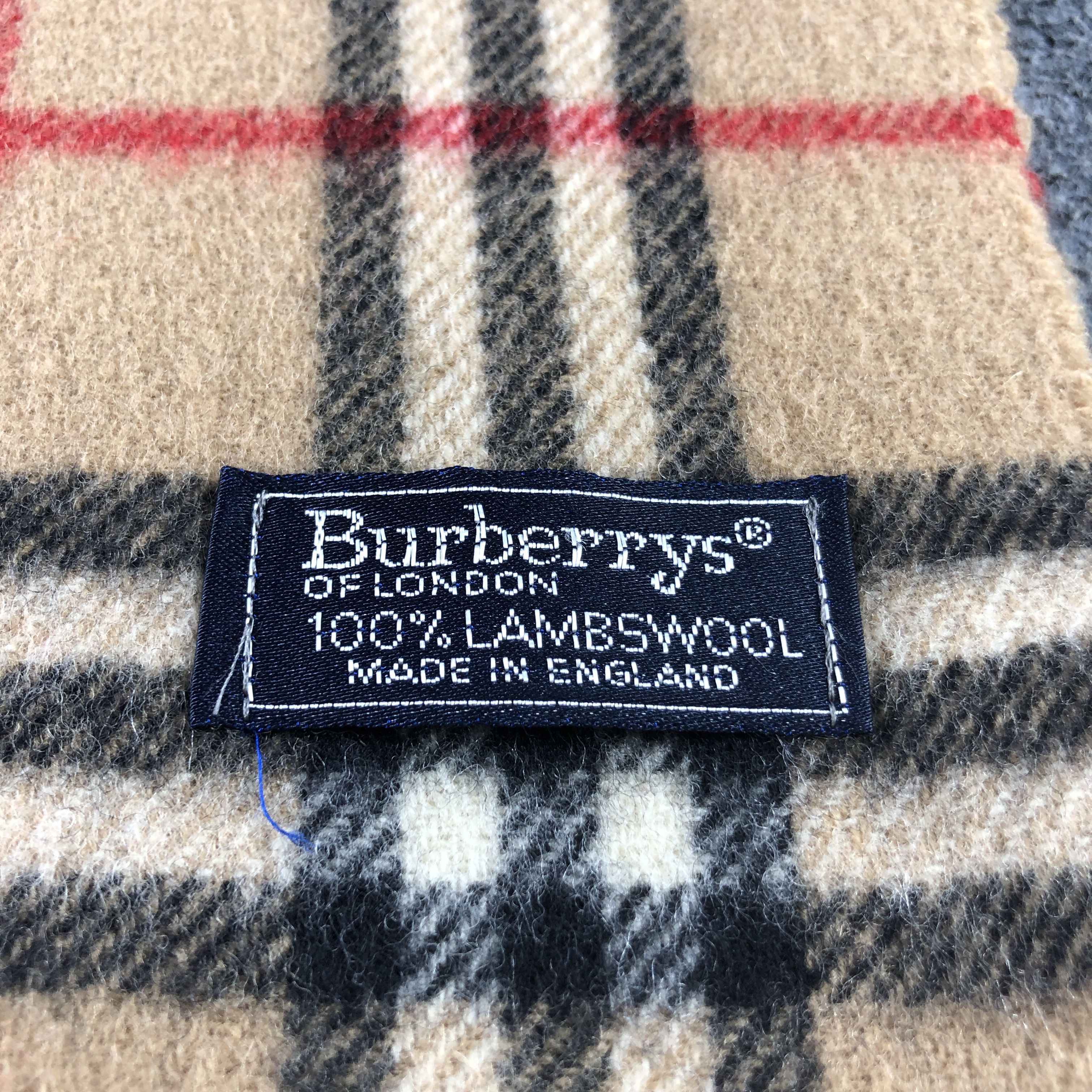 Burberry Burberrys Nova Check Tan Wool Scarf Muffler V2826 Size ONE SIZE - 5 Thumbnail