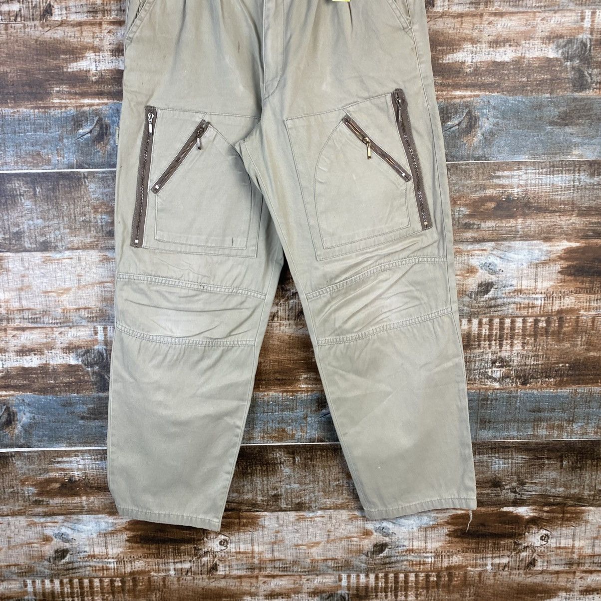 Japanese Brand DL Caral Beige Cargo Multipocket Pants #C1132 Size US 26 / EU 42 - 3 Thumbnail