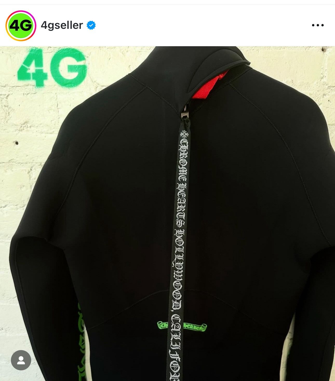 Chrome Hearts CHROME HEARTS 1-5 LINE GREEN WETSUIT ONE SIZE Size US 34 / EU 50 - 3 Thumbnail