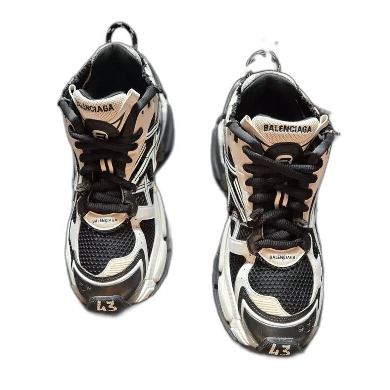 Balenciaga Balenciaga Runner Black and White Sneakers Size US 10 / EU 43 - 1 Thumbnail