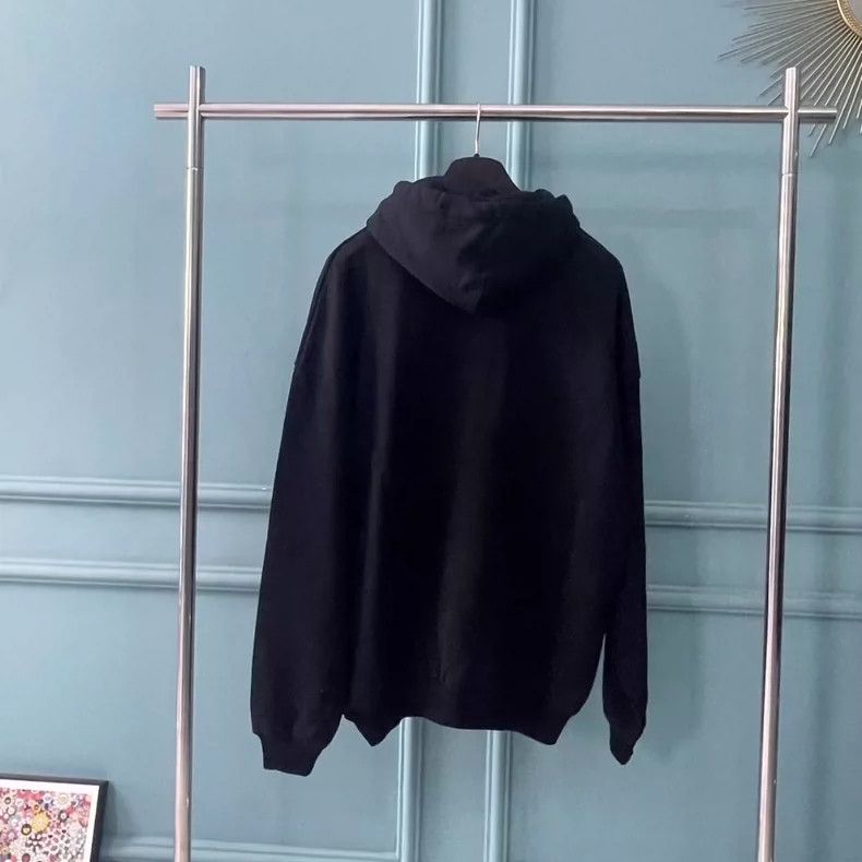Balenciaga Balenciaga Wheat ear logo black hoodie Size US S / EU 44-46 / 1 - 2 Thumbnail