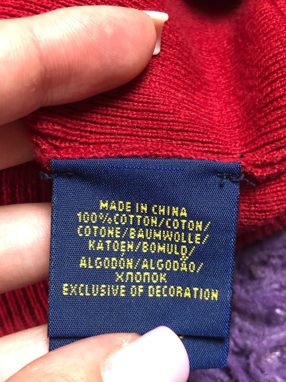Polo Ralph Lauren Polo Ralph Lauren casual red crewnec Sweater Size US L / EU 52-54 / 3 - 4 Thumbnail