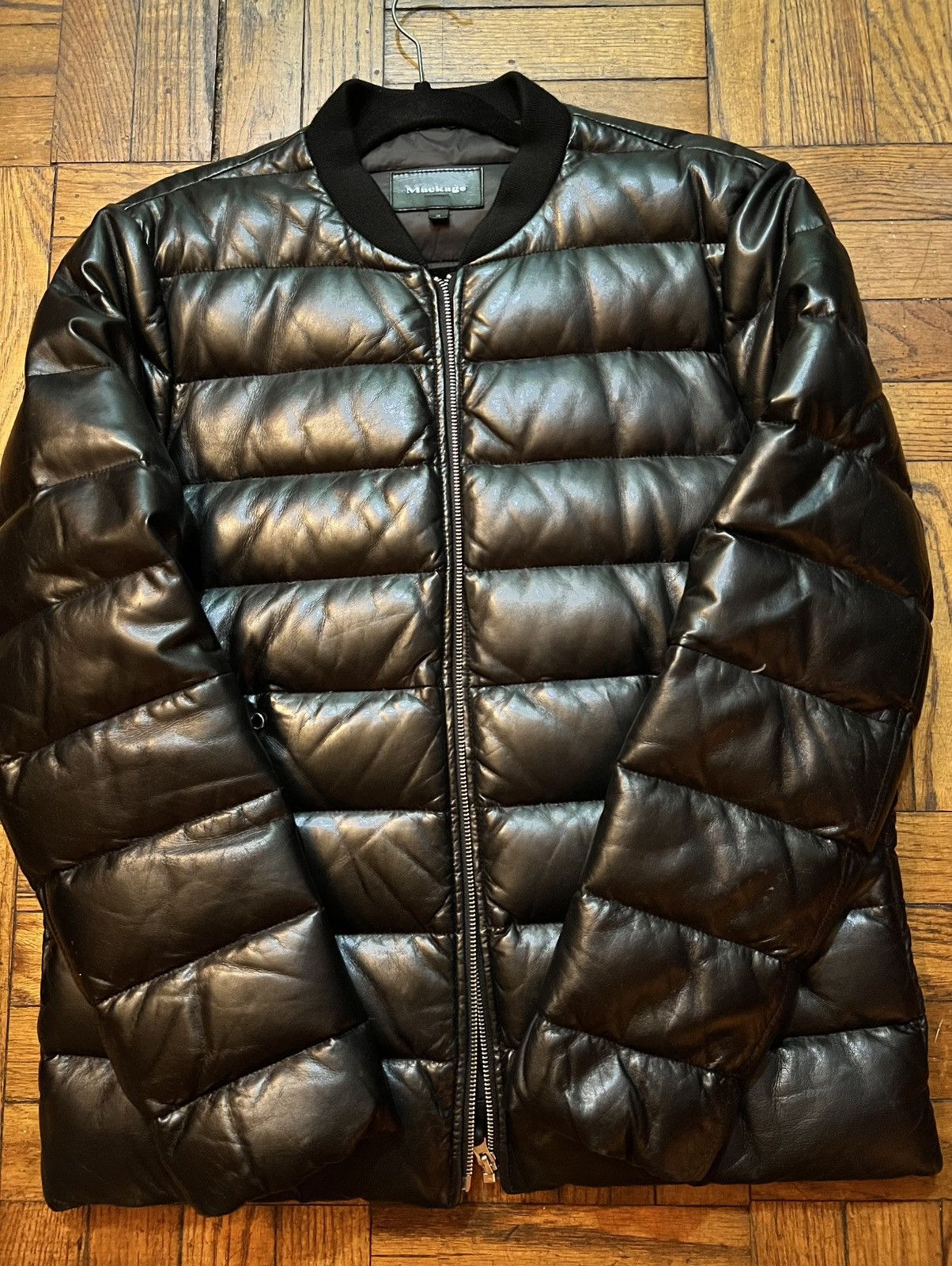 Mackage Mackage Black Leather Down Jacket Men’s Size 40/ Medium Size US M / EU 48-50 / 2 - 1 Thumbnail