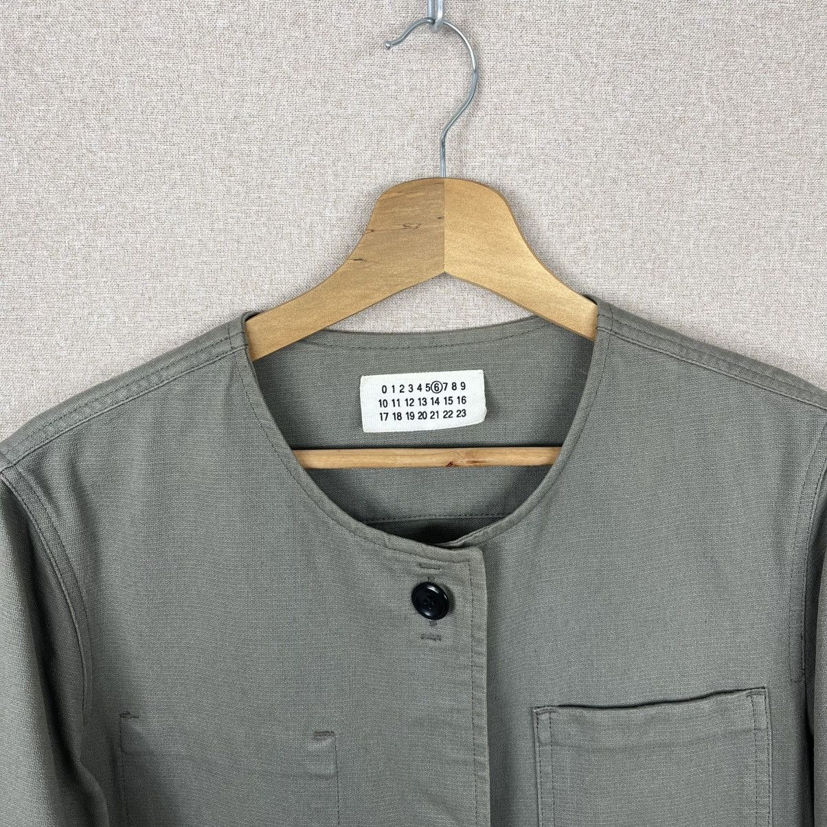 VINTAGE 90s MAISON MARGIELA KHAKI CANVAS COAT
