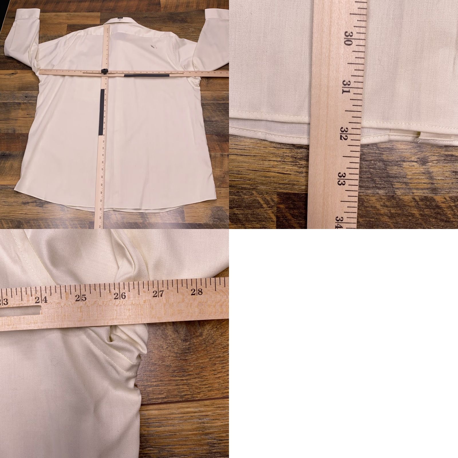 Van Heusen Van Heusen Shirt Mens 4XL Regular Beige Cotton Blend Knit Long Sleeve Button-Up Stretch Casual Workwear Larg e Logo Size US XXL / EU 58 / 5 - 9 Thumbnail