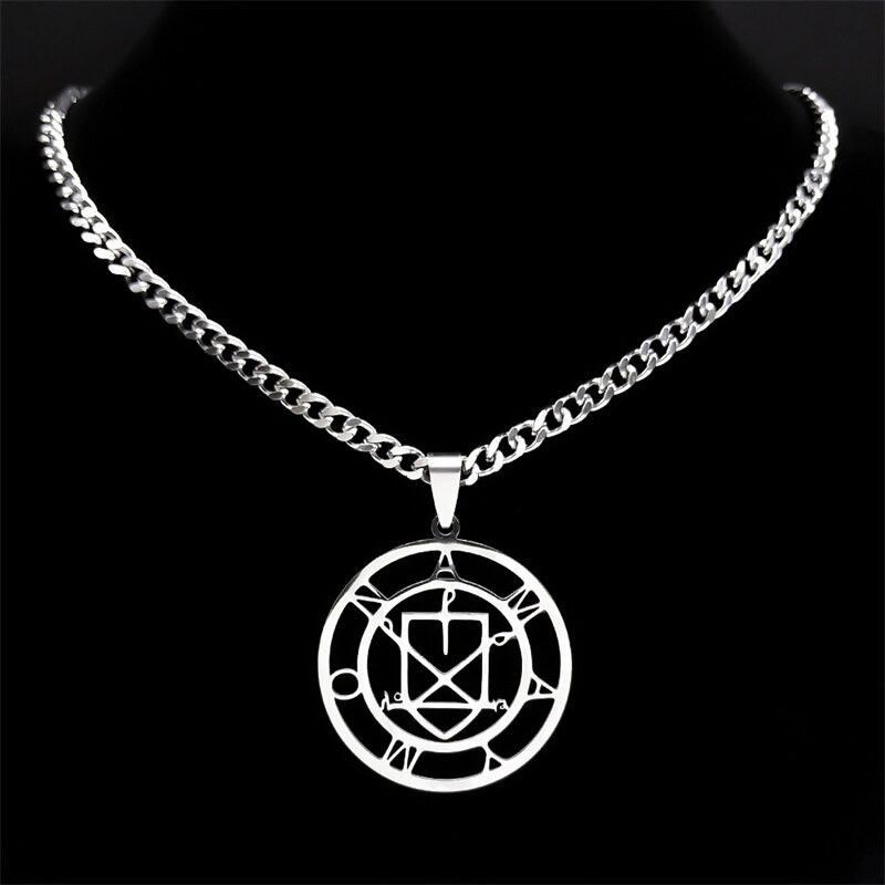 Other Sigil of Amaymon Lucifer Pendant Charms Stainless Necklace Size ONE SIZE - 5 Thumbnail