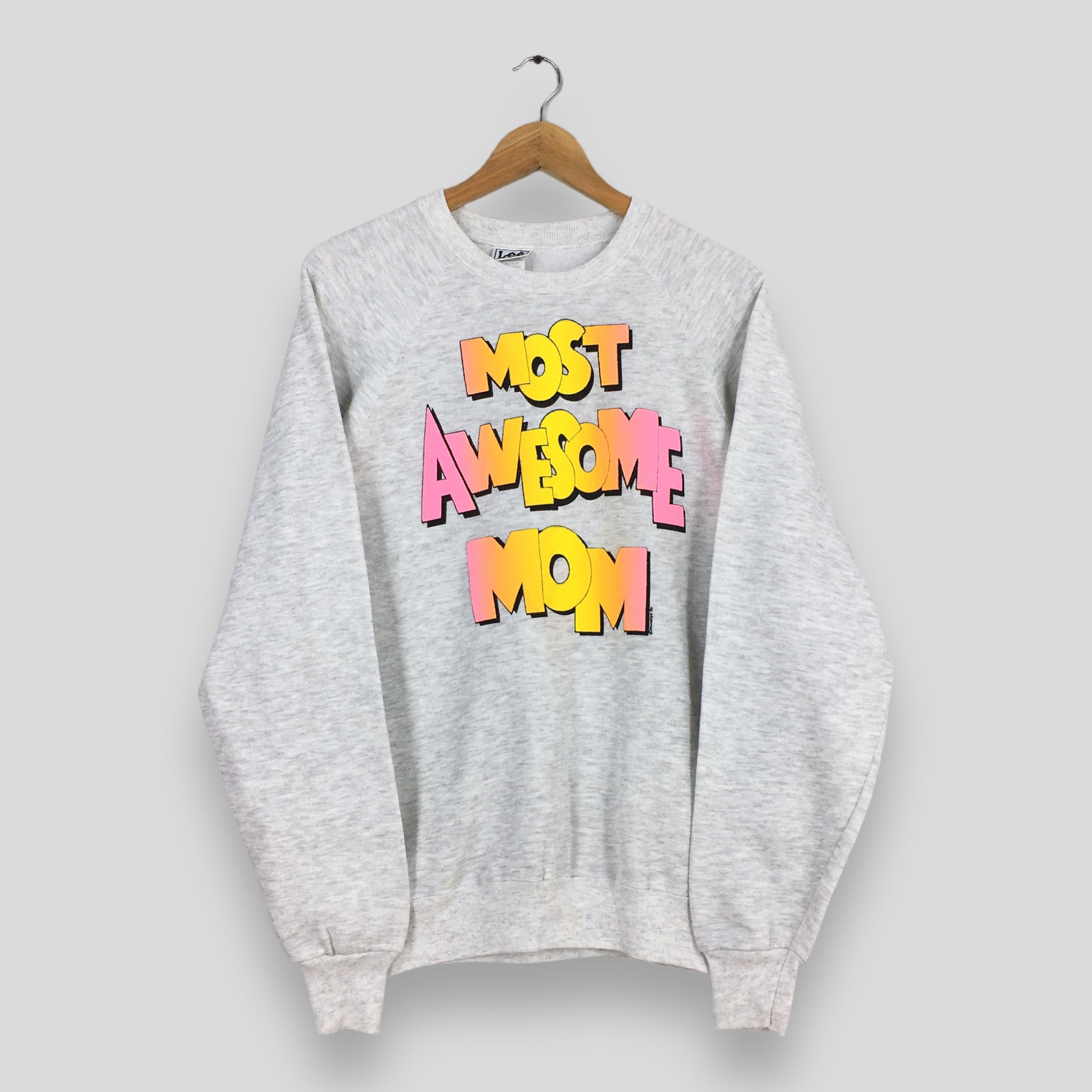 Lee Vintage Quote Most Awesome Mom Sweater XLarge Size US XL / EU 56 / 4 - 1 Thumbnail