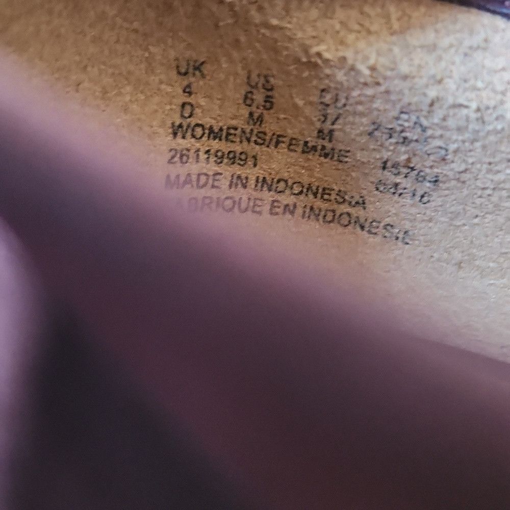 Clarks CLARKS | Glick Bayview Shoes Lace Red Purple Nubuck Leather Size US 6.5 / IT 36.5 - 2 Thumbnail