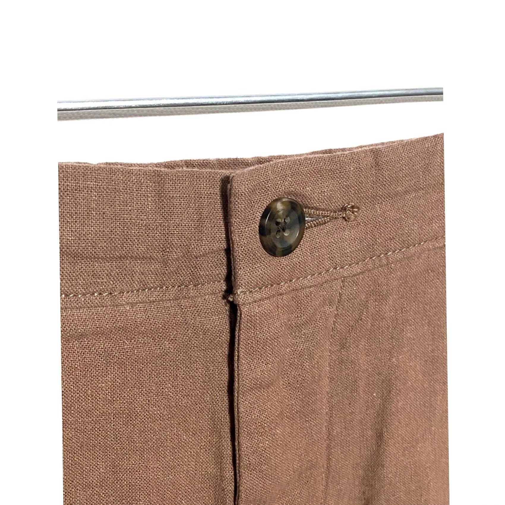 Vintage Goodfellow Mens Shorts Chino Linen Cotton Above Knee 40 Regular NWT Brown Casual Preppy Summer Spring Fall Mens Size US 40 / EU 56 - 3 Thumbnail