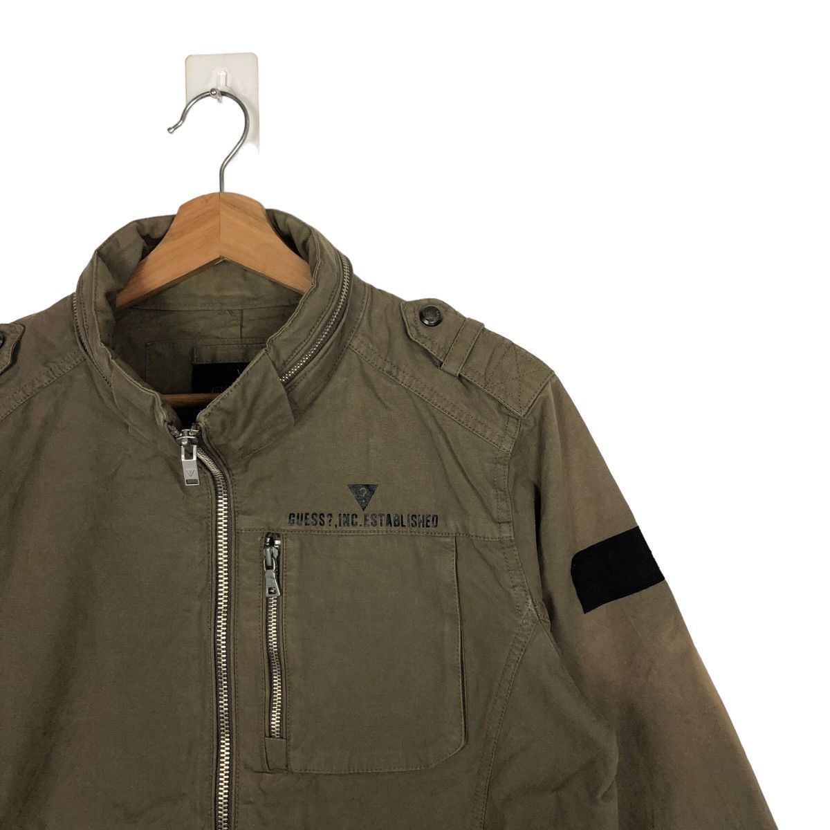 Guess VINTAGE BIKER JACKET WORK GUESS Size US L / EU 52-54 / 3 - 5 Thumbnail