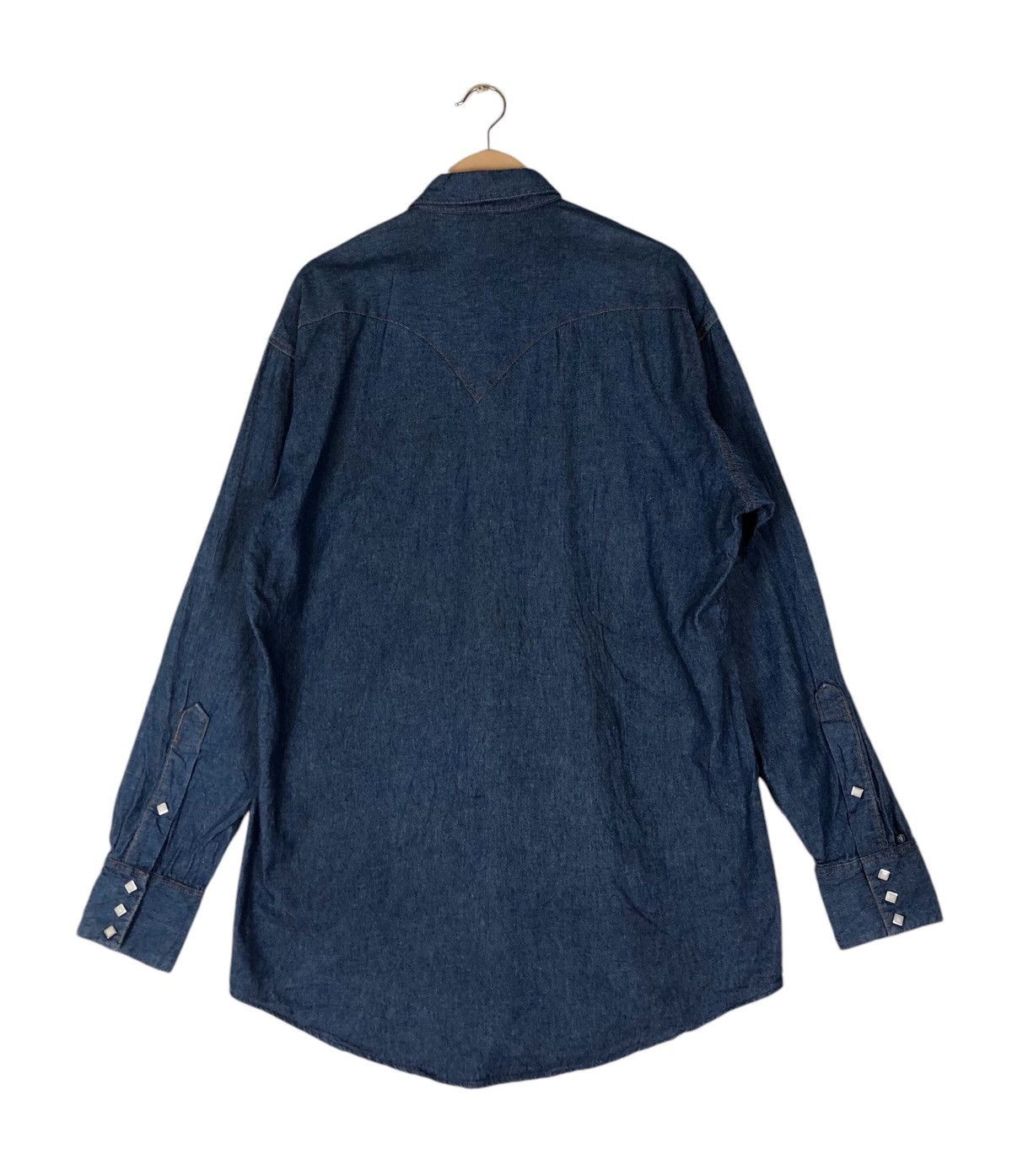 Rockmount Ranch Wear Vintage Rockmount Ranch Wear TruWest Snap Button Denim Shirt Size US L / EU 52-54 / 3 - 3 Thumbnail