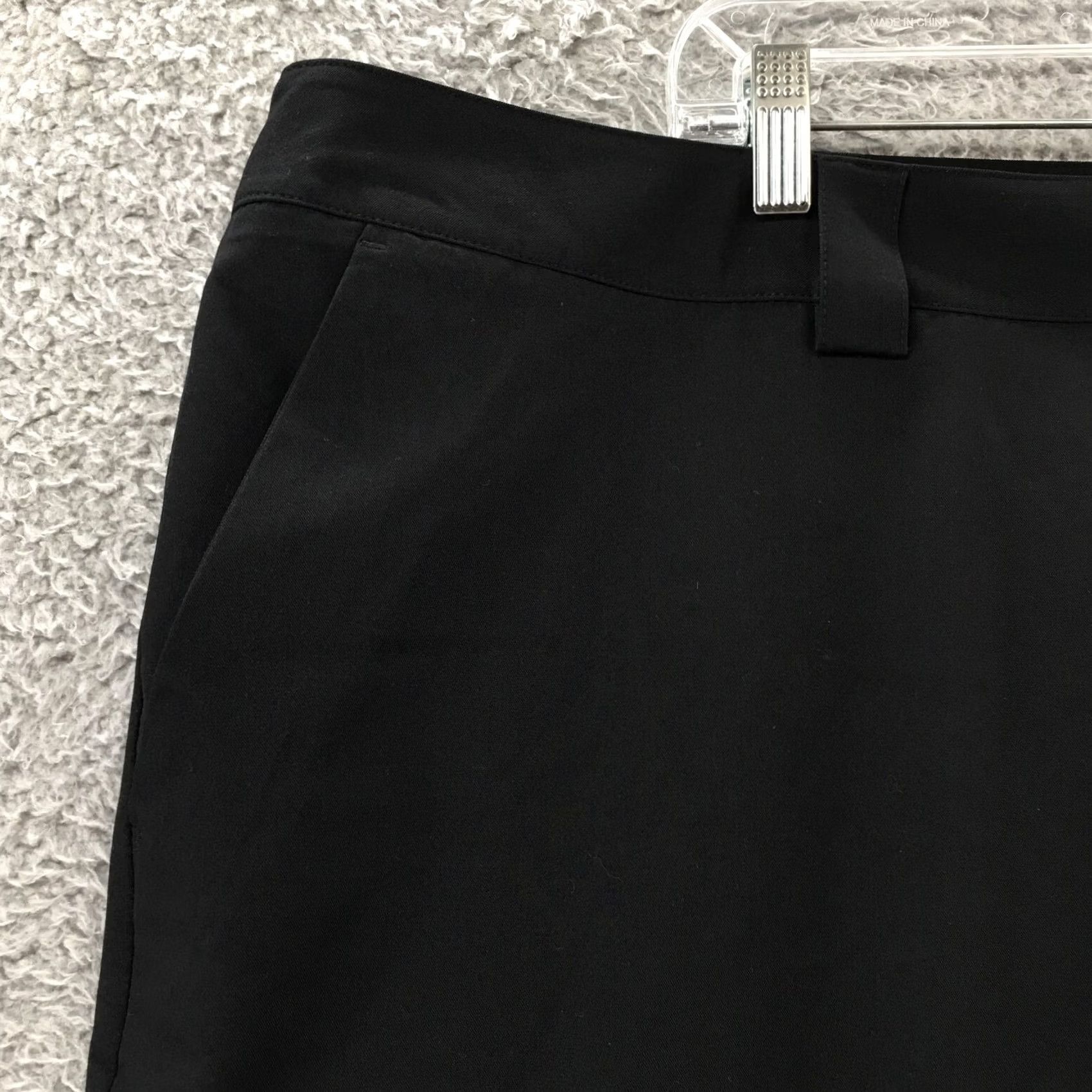 Worthington Worthington Straight Leg Chino Pants Womens 24W Black Hi-Rise NEW Size 42" / US 20 - 4 Thumbnail