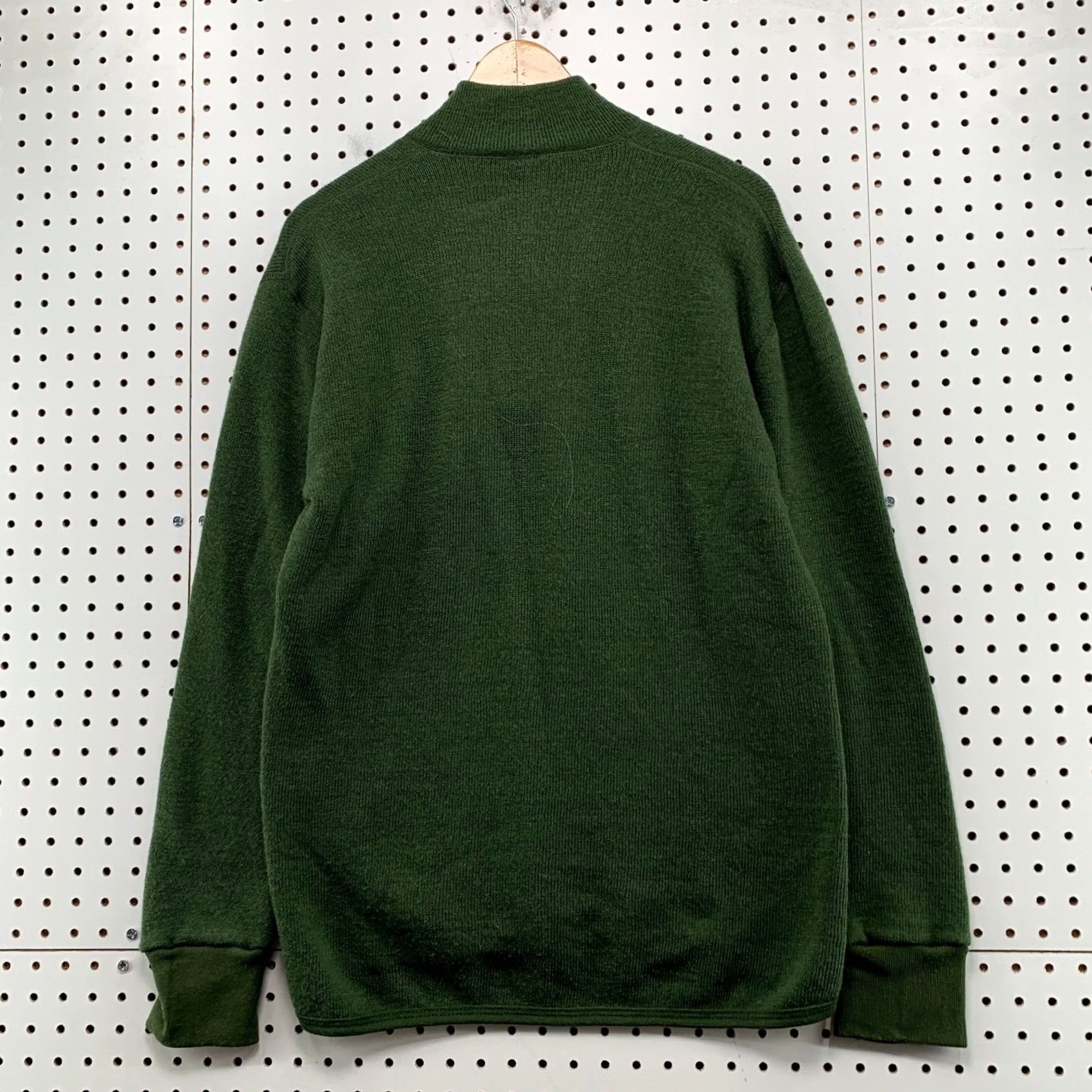 Layer 8 Woolpower Ullfrotte Sweater Mens M Green 1/4 Zip 400 Wool Mid Layer Sweden Size US M / EU 48-50 / 2 - 2 Thumbnail
