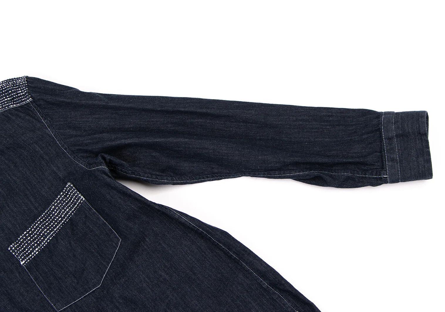 Issey Miyake Cotton Stitch Denim Shirt in Indigo Size US S / EU 44-46 / 1 - 8 Thumbnail