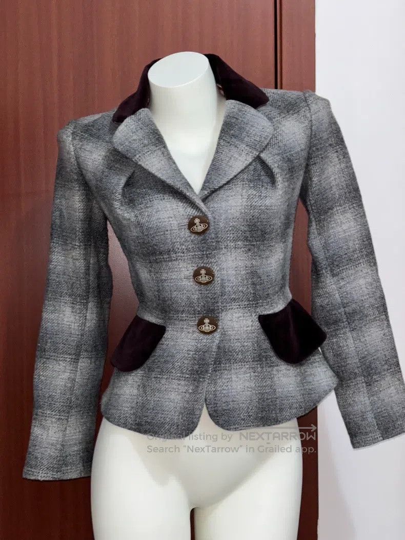Vivienne Westwood vivienne westwood Red Label Vintage Velvet Wool Coat Size S / US 4 / IT 40 - 1 Thumbnail