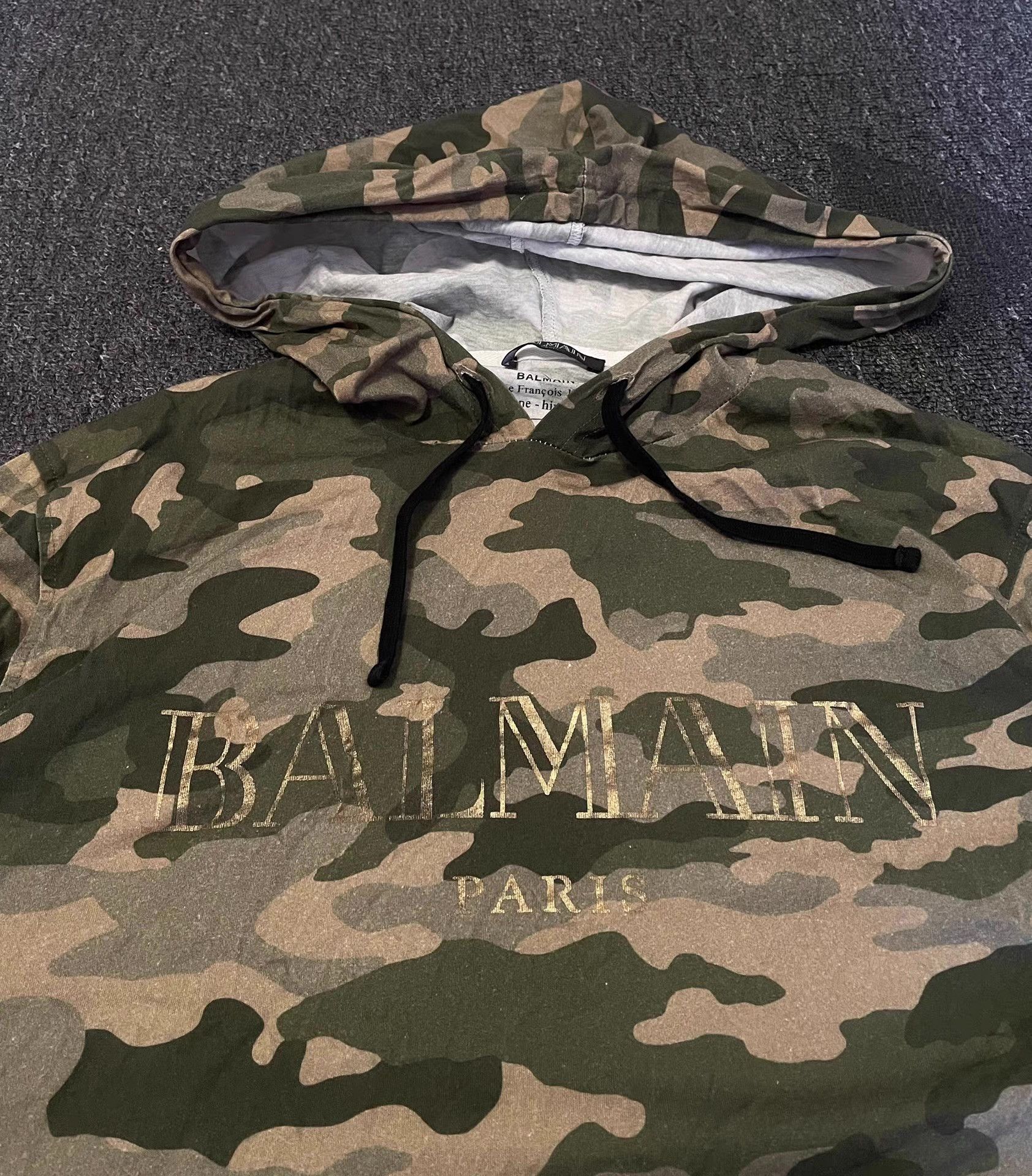 Balmain Balmain camouflage long-sleeve hooded T-shirt, Size US M / EU 48-50 / 2 - 2 Thumbnail