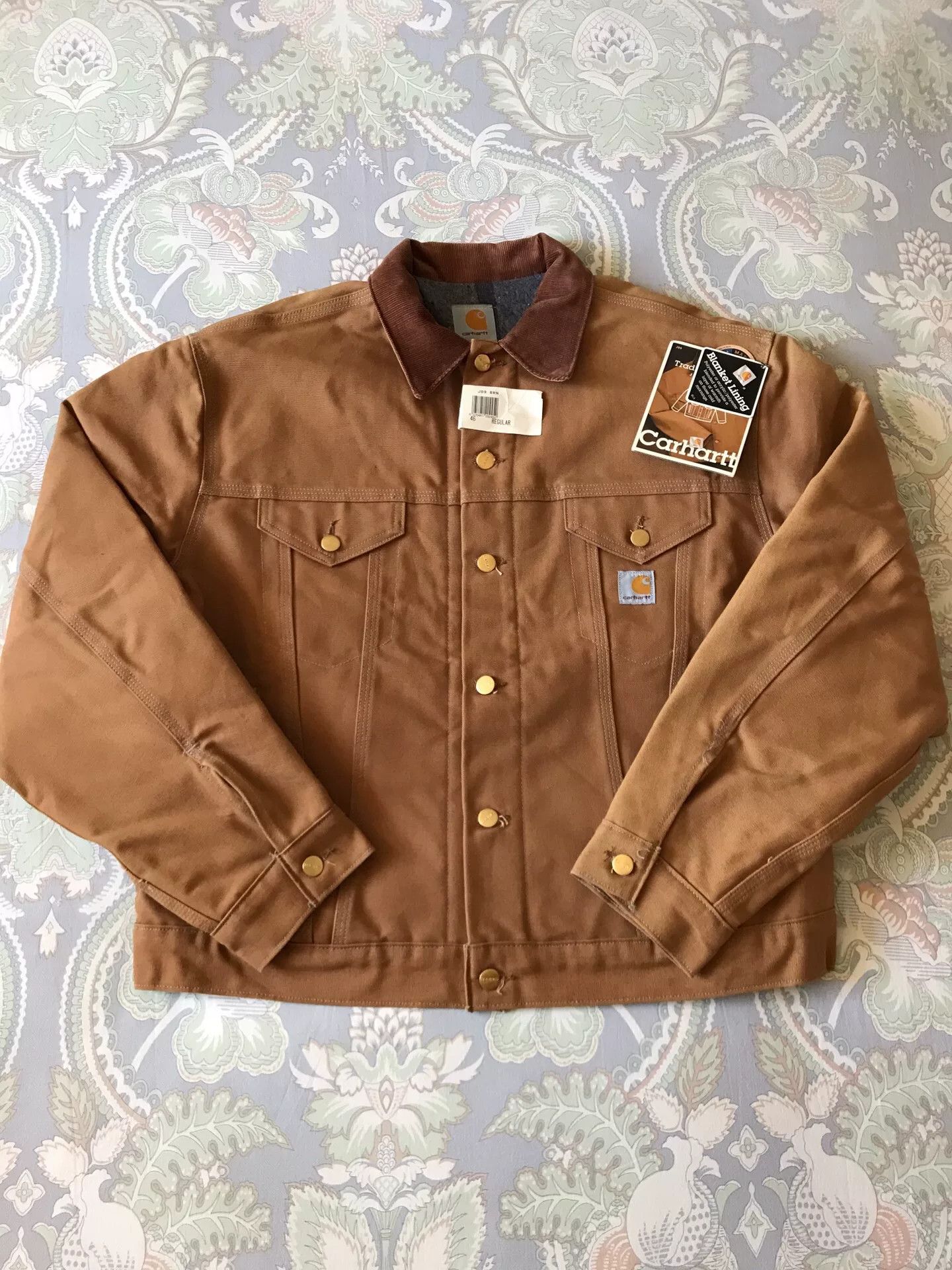 Carhartt Carhartt J09 Brown Canvas Jacket Size US S / EU 44-46 / 1 - 1 Thumbnail