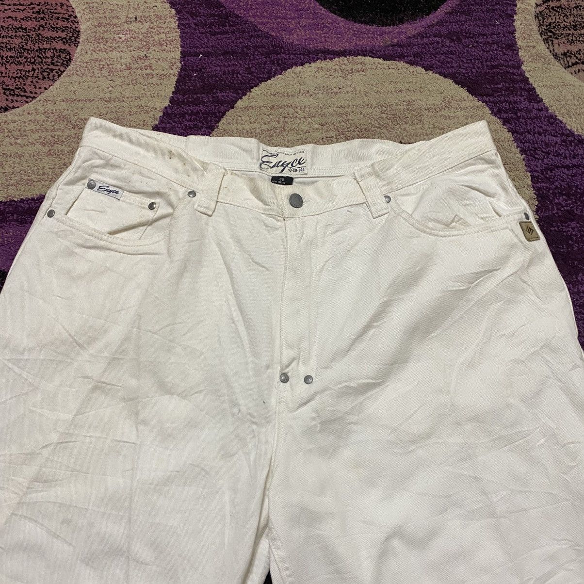 Enyce Vintage Y2K Enyce Baggy White Jorts Size US 38 / EU 54 - 2 Thumbnail