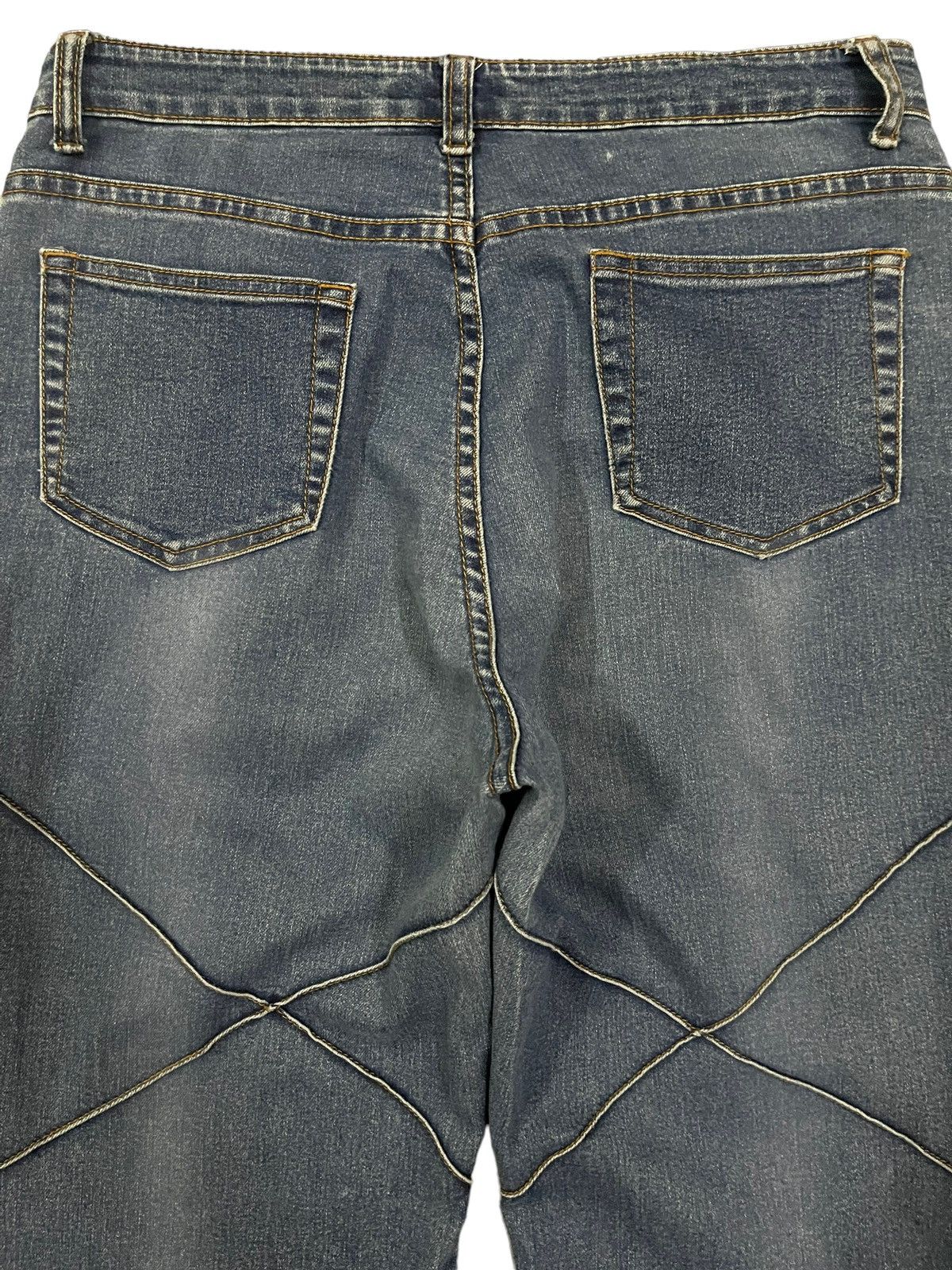 Hysteric Glamour Vintage Japanese Brand Faded Wash Patch Line Style Jeans Size US 31 - 4 Thumbnail