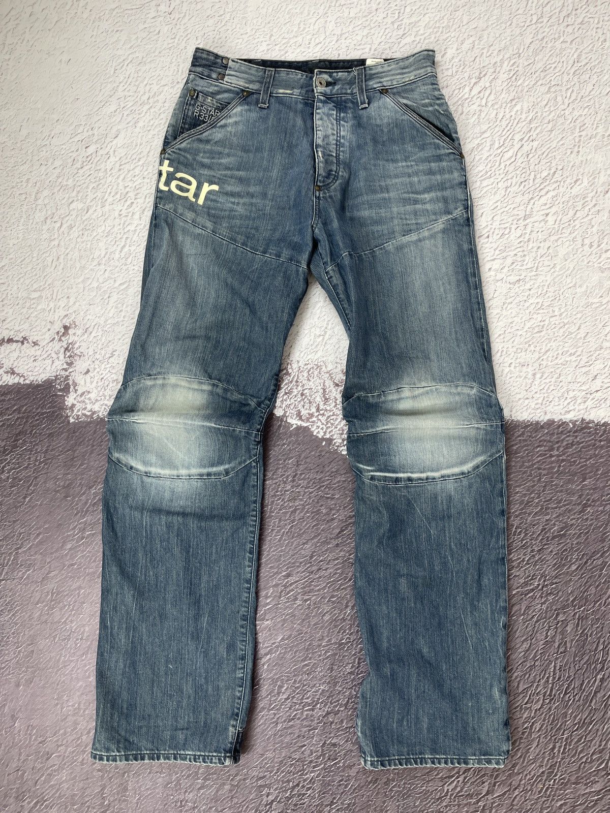 G-Star G-Star Raw vintage Elwood loose prisoner Monty embro jeans Size US 31 - 3 Thumbnail