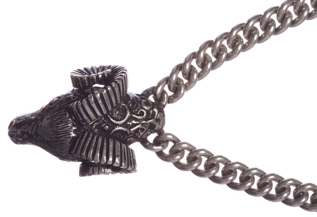 Handmade Men's Sterling Silver Ram Head Necklace Alberto Juan Size ONE SIZE - 3 Thumbnail