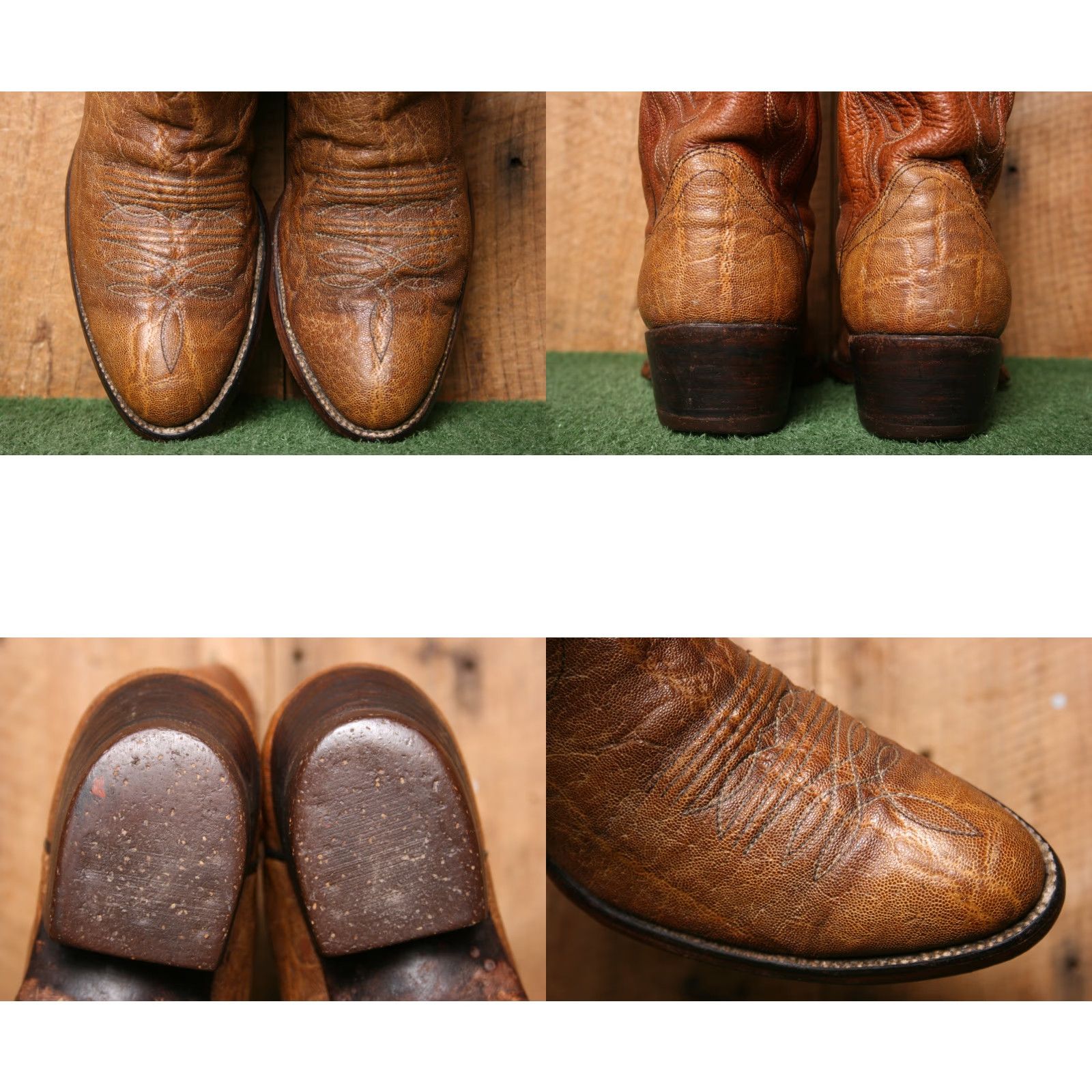 Dan Post VINTAGE DAN POST Two-Tone Leather Western Cowboy Boots Men's Sz. 9D Size US 9 / EU 42 - 8 Thumbnail