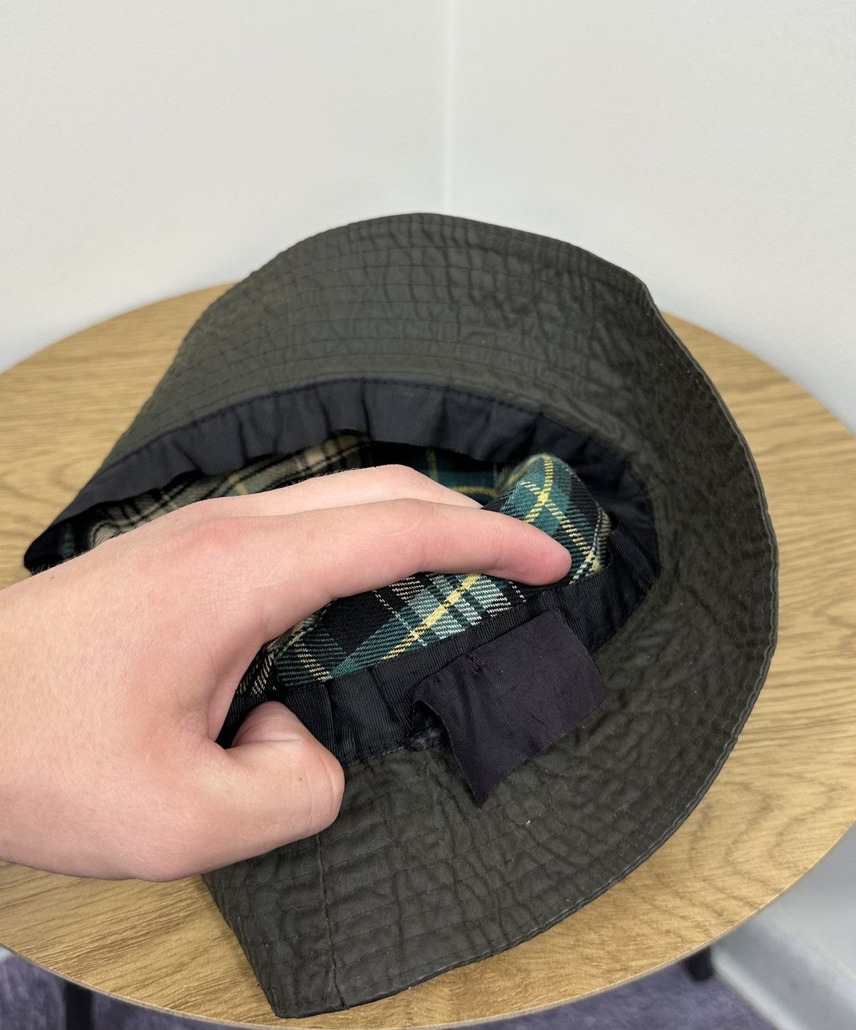 Barbour Vintage Barbour Made In England Archival Waxed Bucket Hat Size ONE SIZE - 6 Thumbnail