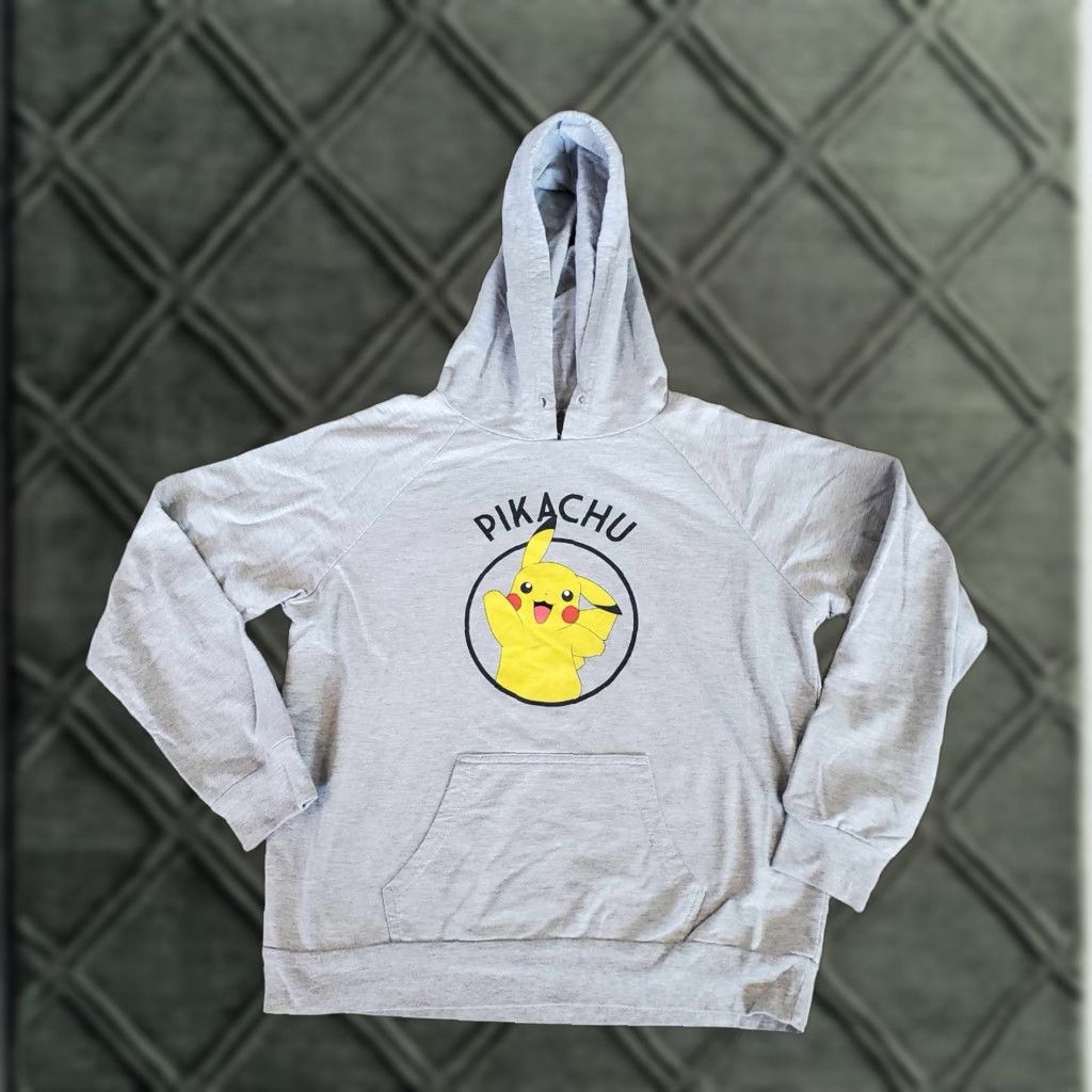 Vintage Pokemon Hoodie Pikachu Womens Size M Heather Grey Size M / US 6-8 / IT 42-44 - 1 Thumbnail