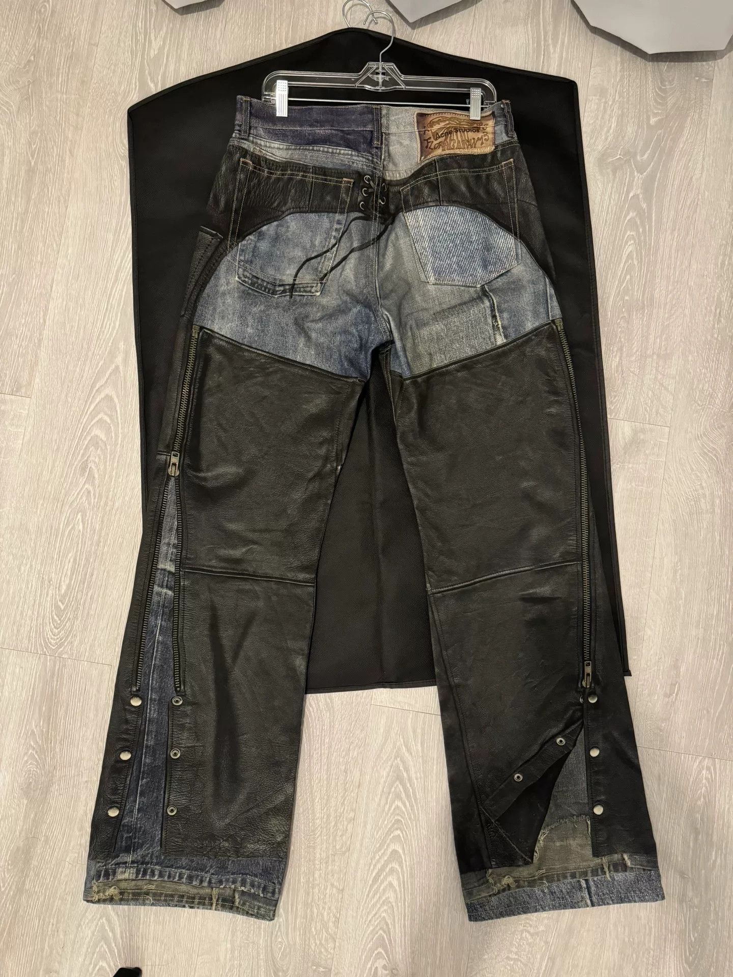 Acne Studios Acne Studios 3D Printed Black Jeans Size US 34 / EU 50 - 2 Thumbnail