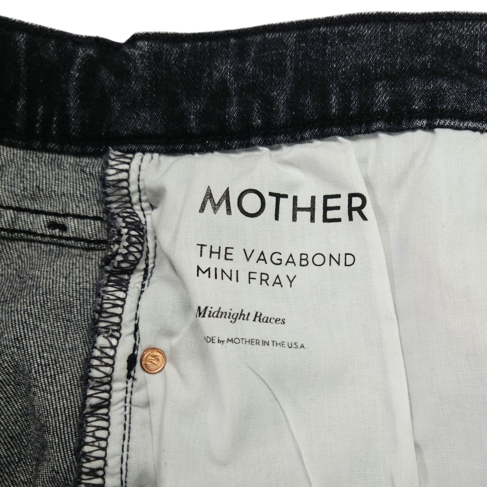 MOTHER Mother The Vagabond Mini Fray Denim Skirt Button Fly 30 Size 30" / US 8 / IT 44 - 7 Thumbnail