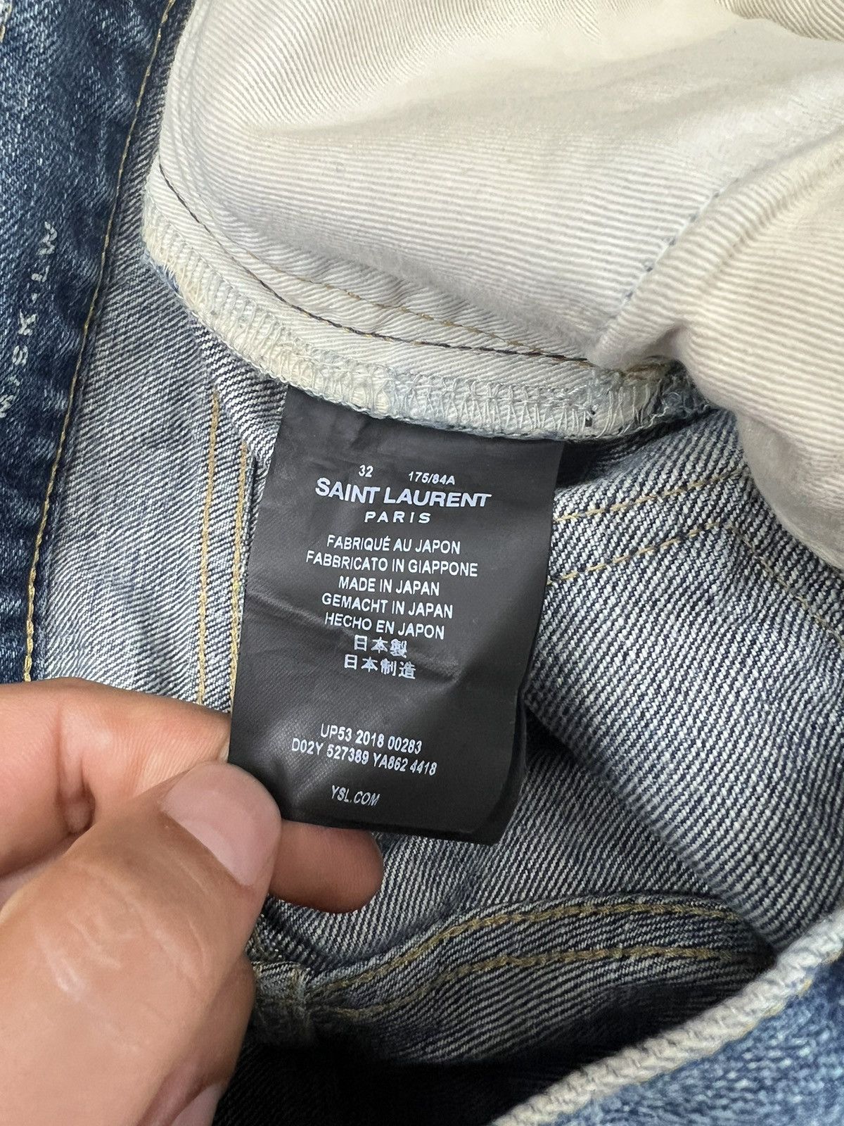 Saint Laurent Paris SAINT LAURENT Designer Jeans Size US 32 / EU 48 - 6 Thumbnail