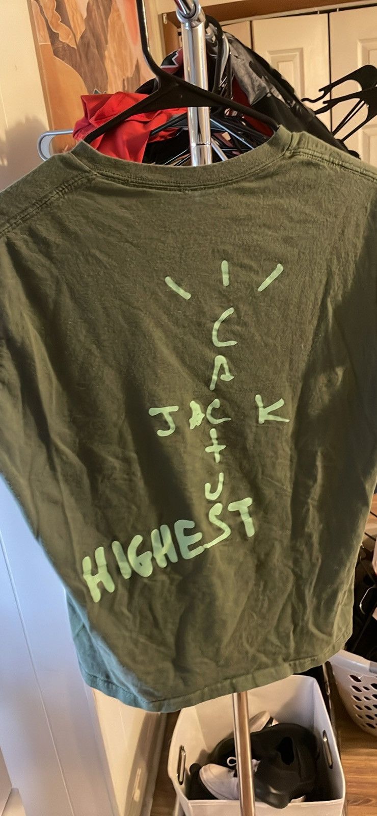 Travis Scott Olive Travis Scott air Jordan Nike tee Size US S / EU 44-46 / 1 - 3 Thumbnail
