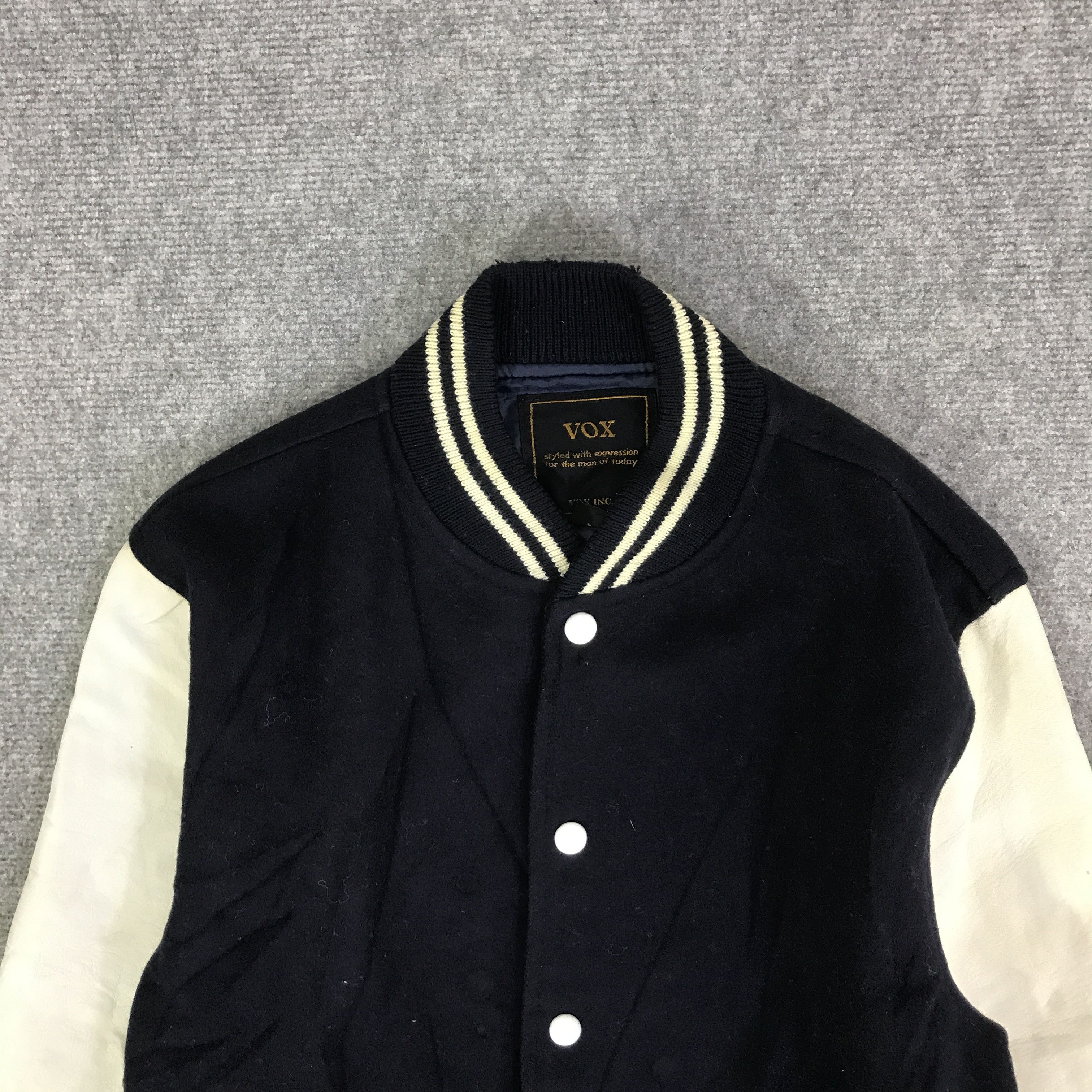 Japanese Brand VOX JAPAN STYLE VARSITY WOOL JACKET K105B6 Size US L / EU 52-54 / 3 - 2 Thumbnail