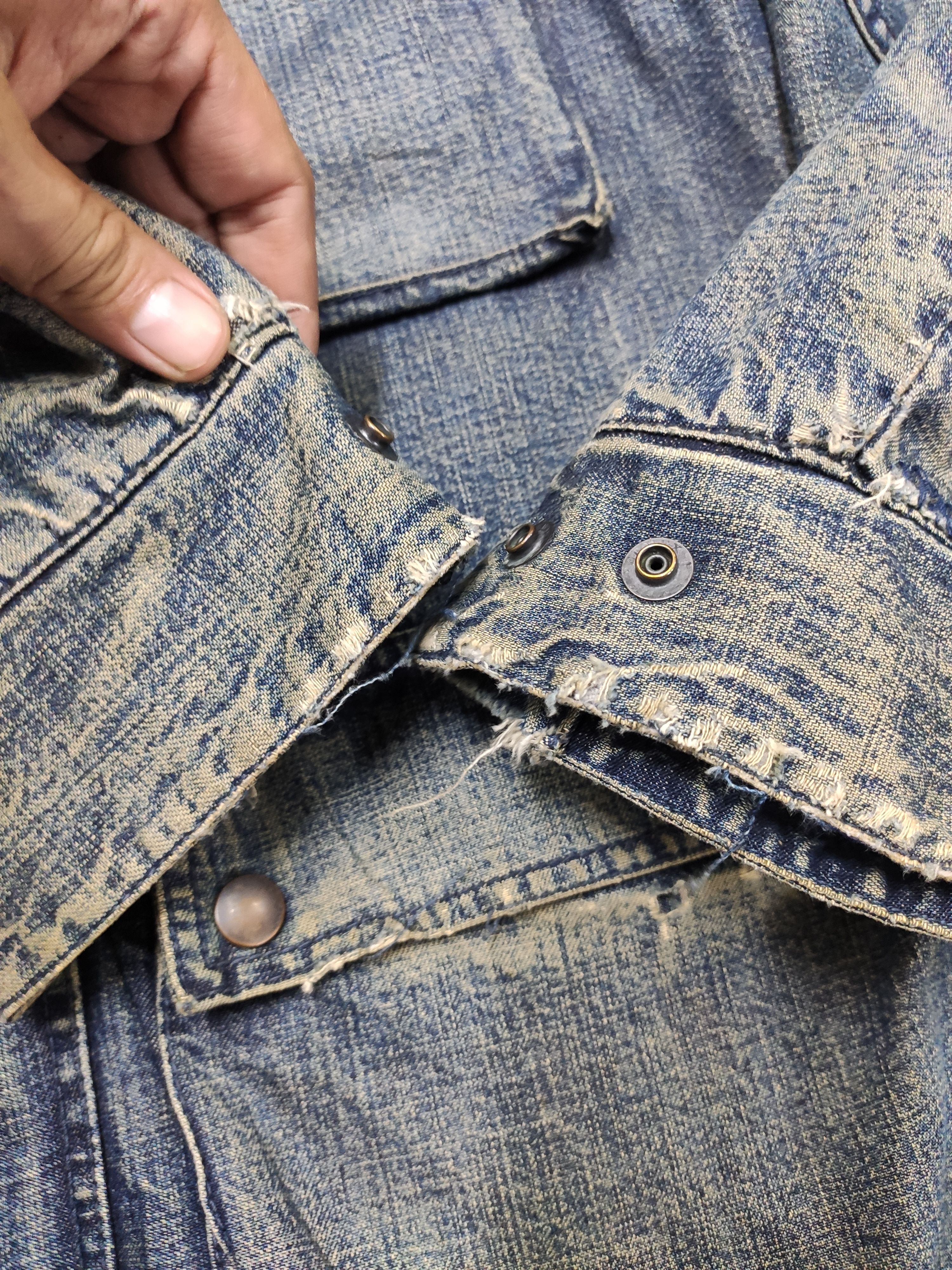 Eternal Vintage Eternal Japan Denim jacket distressed HARAJUKU Size US M / EU 48-50 / 2 - 12 Thumbnail