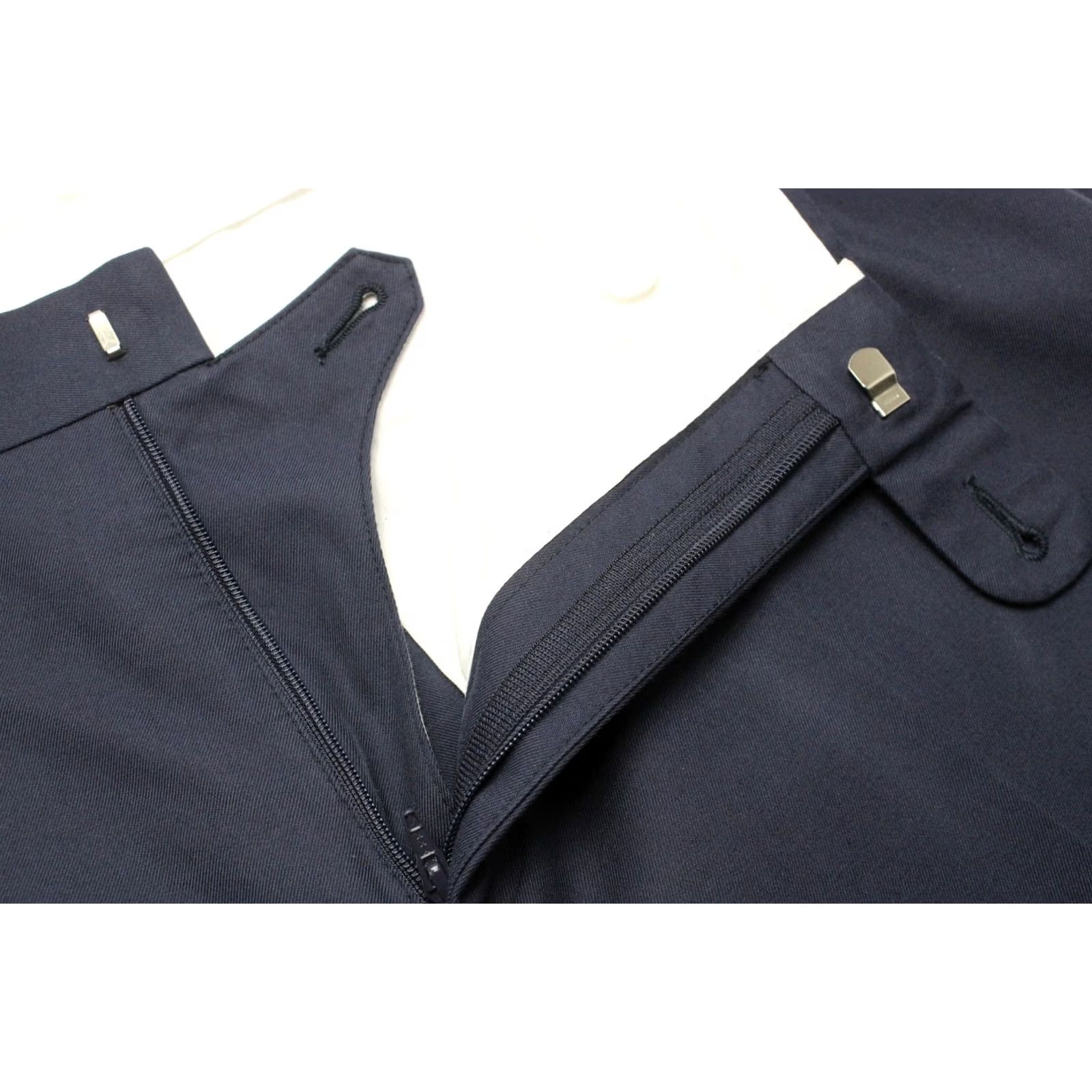 Suitsupply SUITSUPPLY Brescia Slim Fit Trousers Men's UK 42 / W37 Tapered Fit Zip Fly Blue Size US 42 / EU 58 - 7 Thumbnail