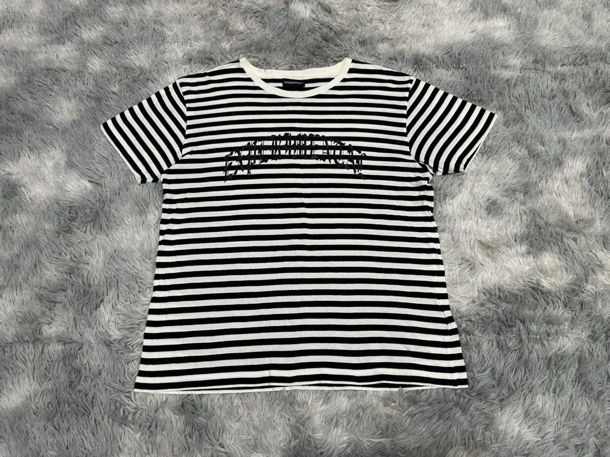PHENOMENON 🔥Ss14 Phenomenon Experimental Border Striped Shirt Size US L / EU 52-54 / 3 - 2 Thumbnail