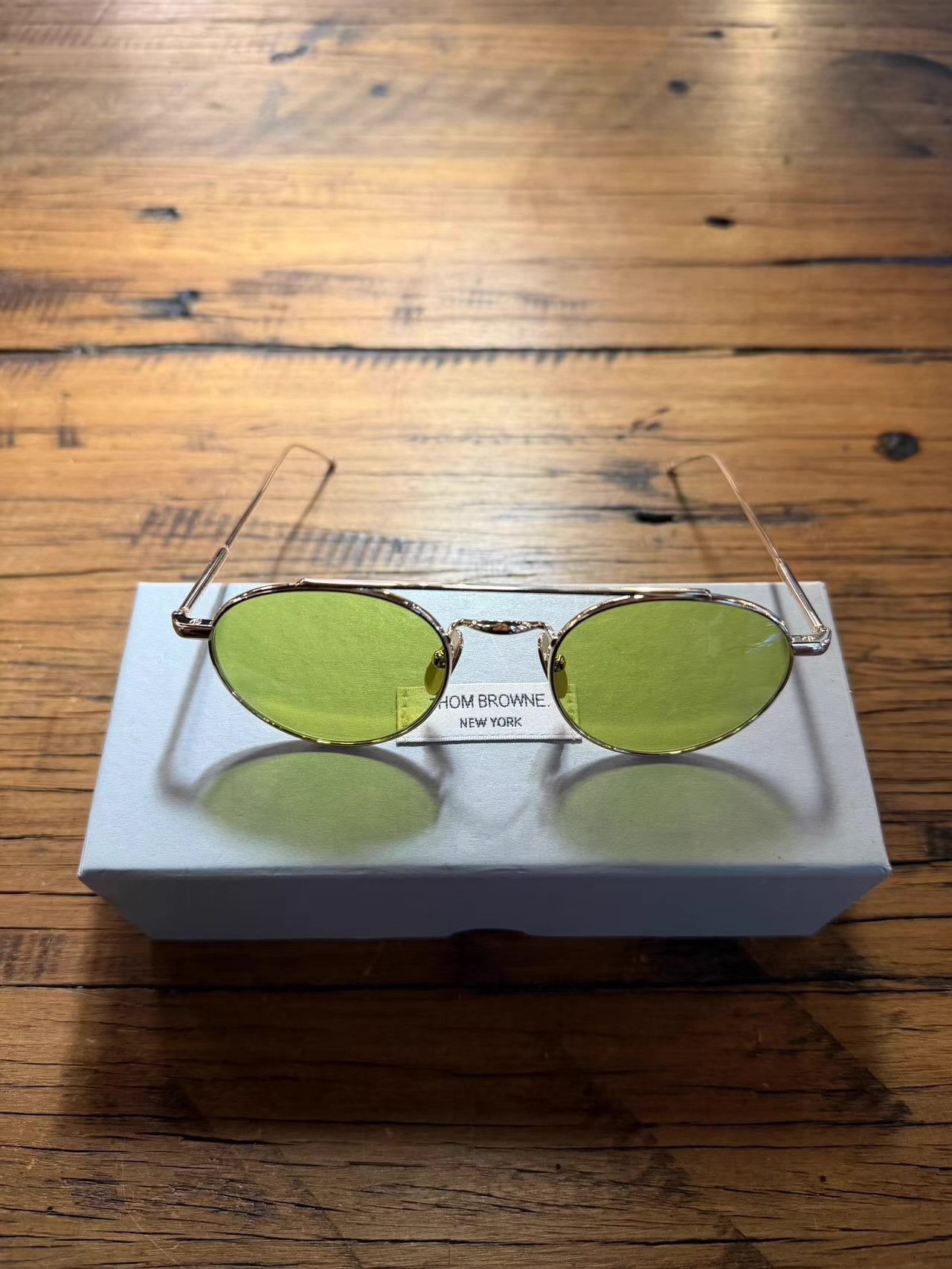 Thom Browne Thom Browne 12K gold-plated gold finish sunglasses. Ｑ25 Size ONE SIZE - 1 Thumbnail