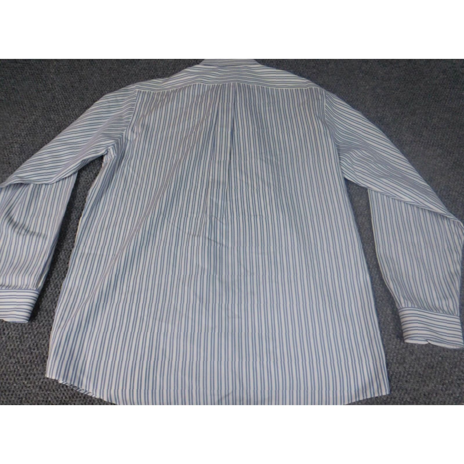 Brooks Brothers Brooks Brothers Mens Shirt 16.5 Blue Striped Button Up Classic Casual Dress Shirt Regular Long Sleeve Mens Size US XL / EU 56 / 4 - 6 Thumbnail